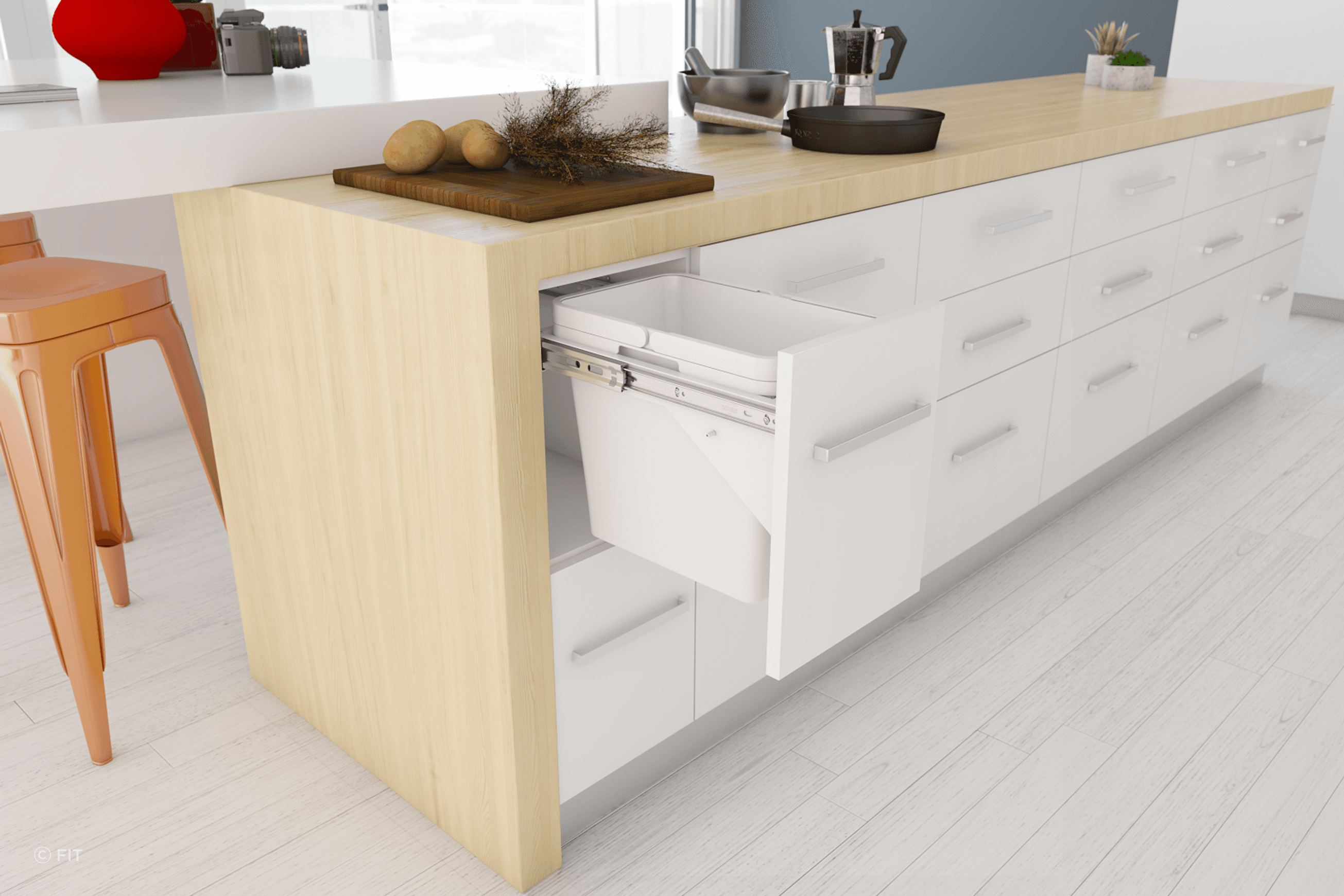Tanova Simplex Pull Out Kitchen Bins