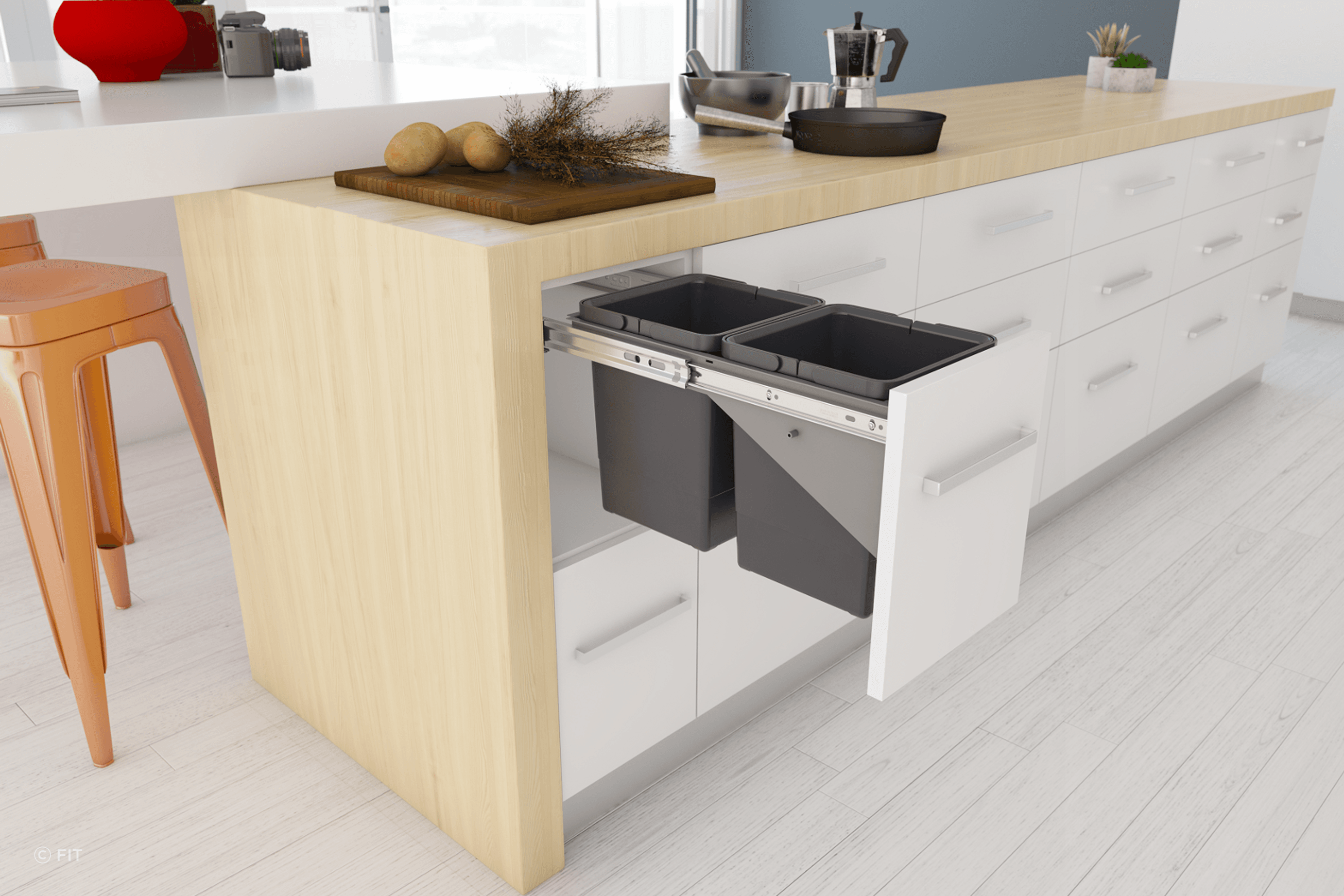 Tanova Simplex Pull Out Kitchen Bins