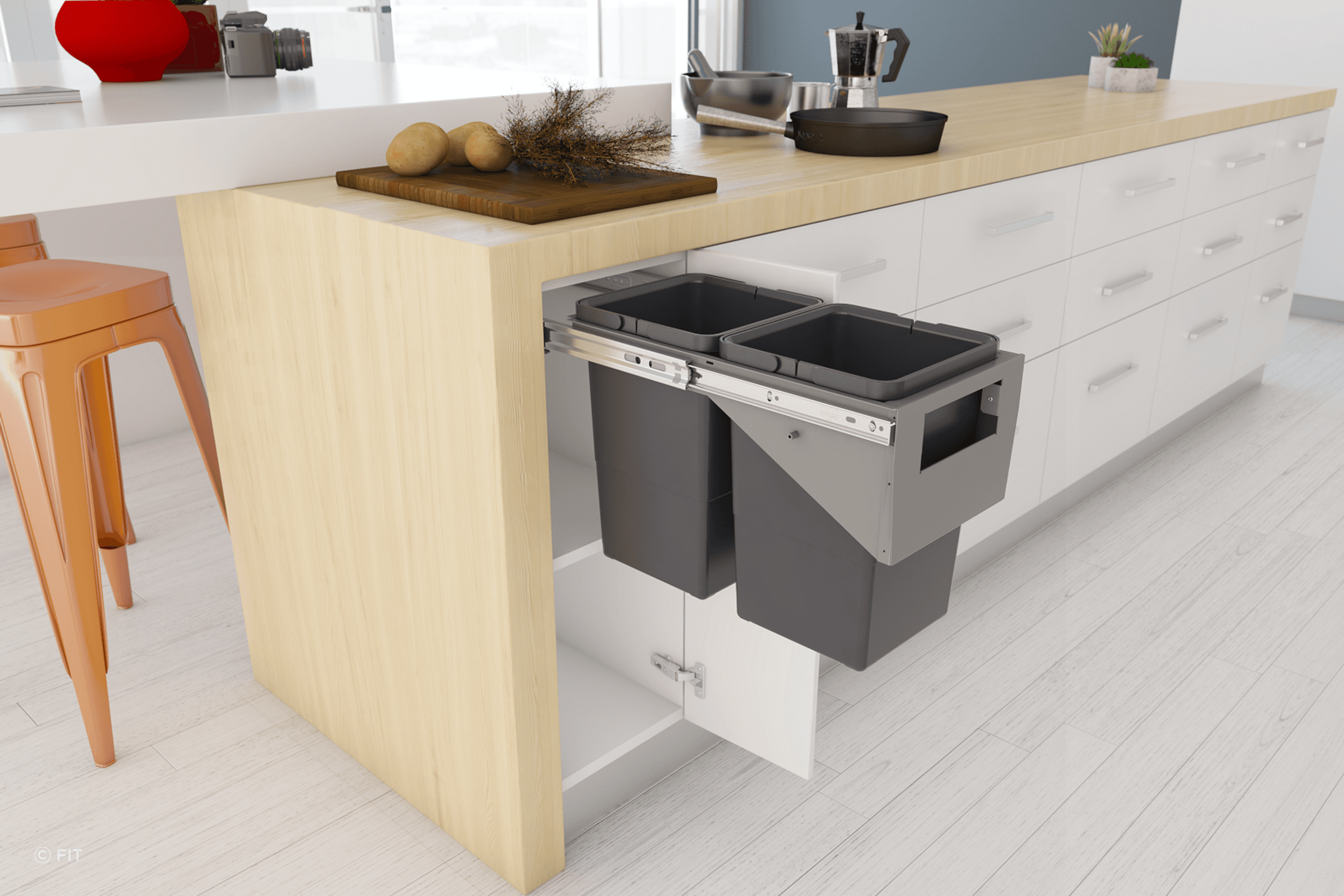 Tanova Simplex Pull Out Kitchen Bins