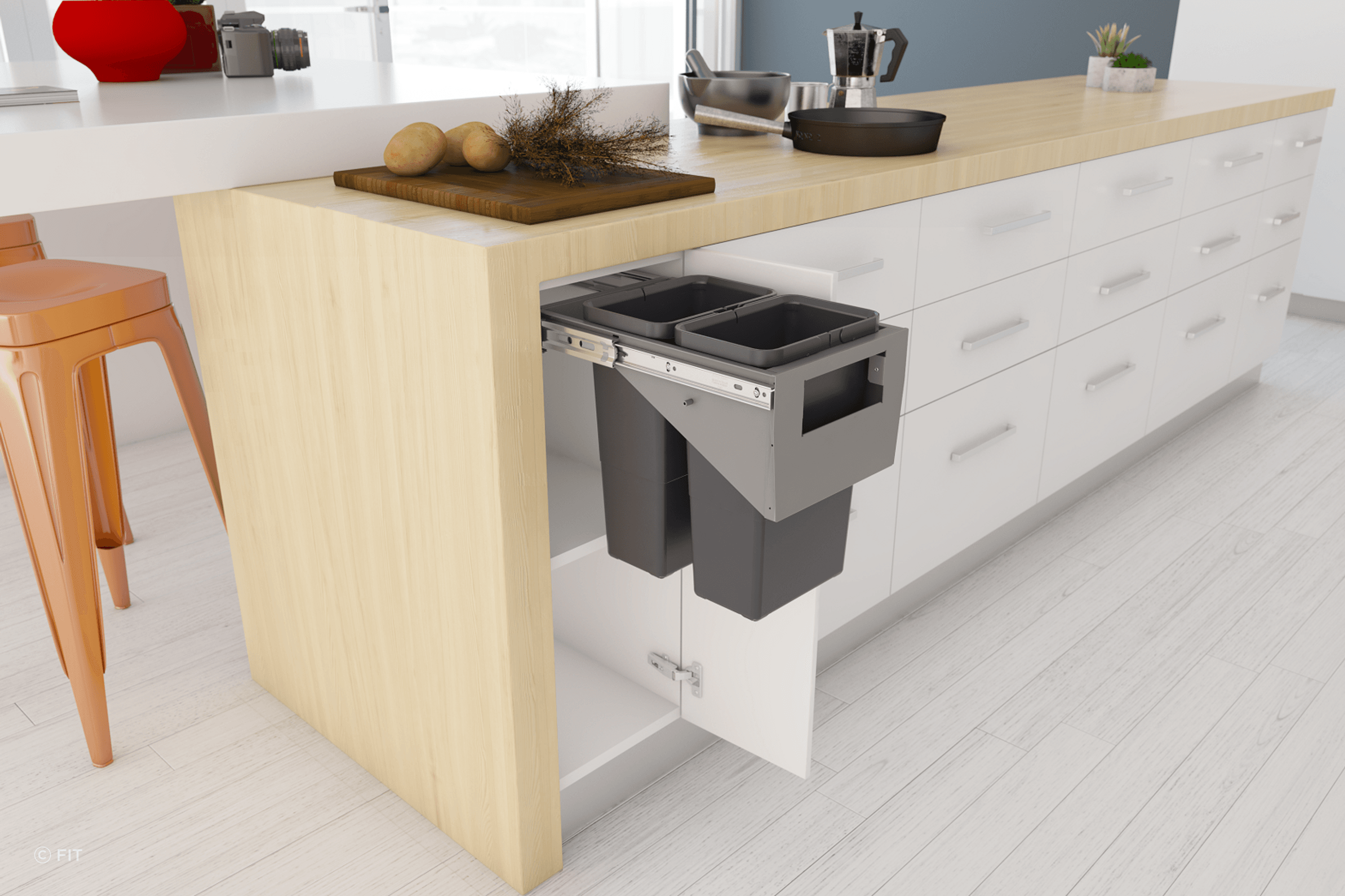 Tanova Simplex Pull Out Kitchen Bins