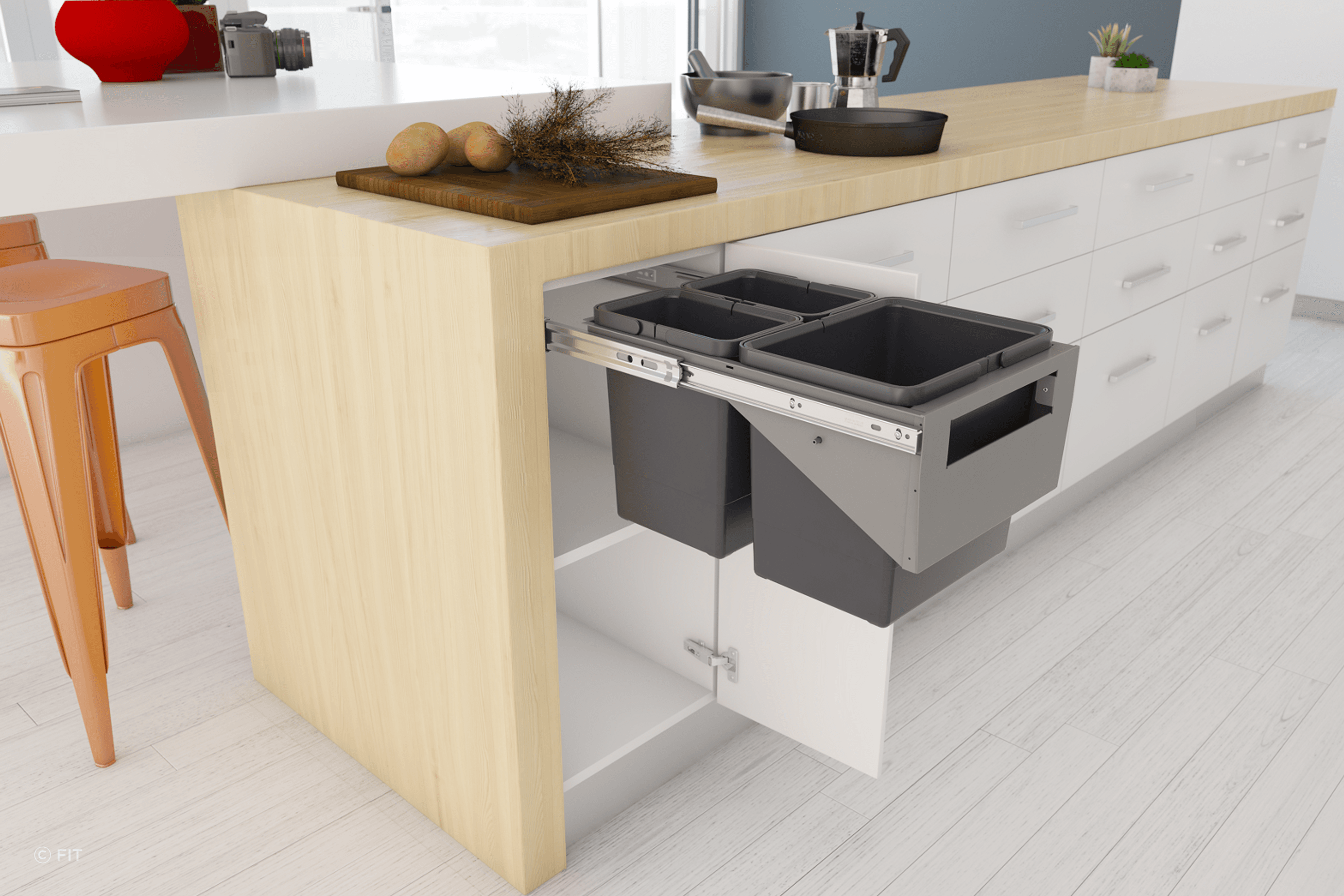 Tanova Simplex Pull Out Kitchen Bins