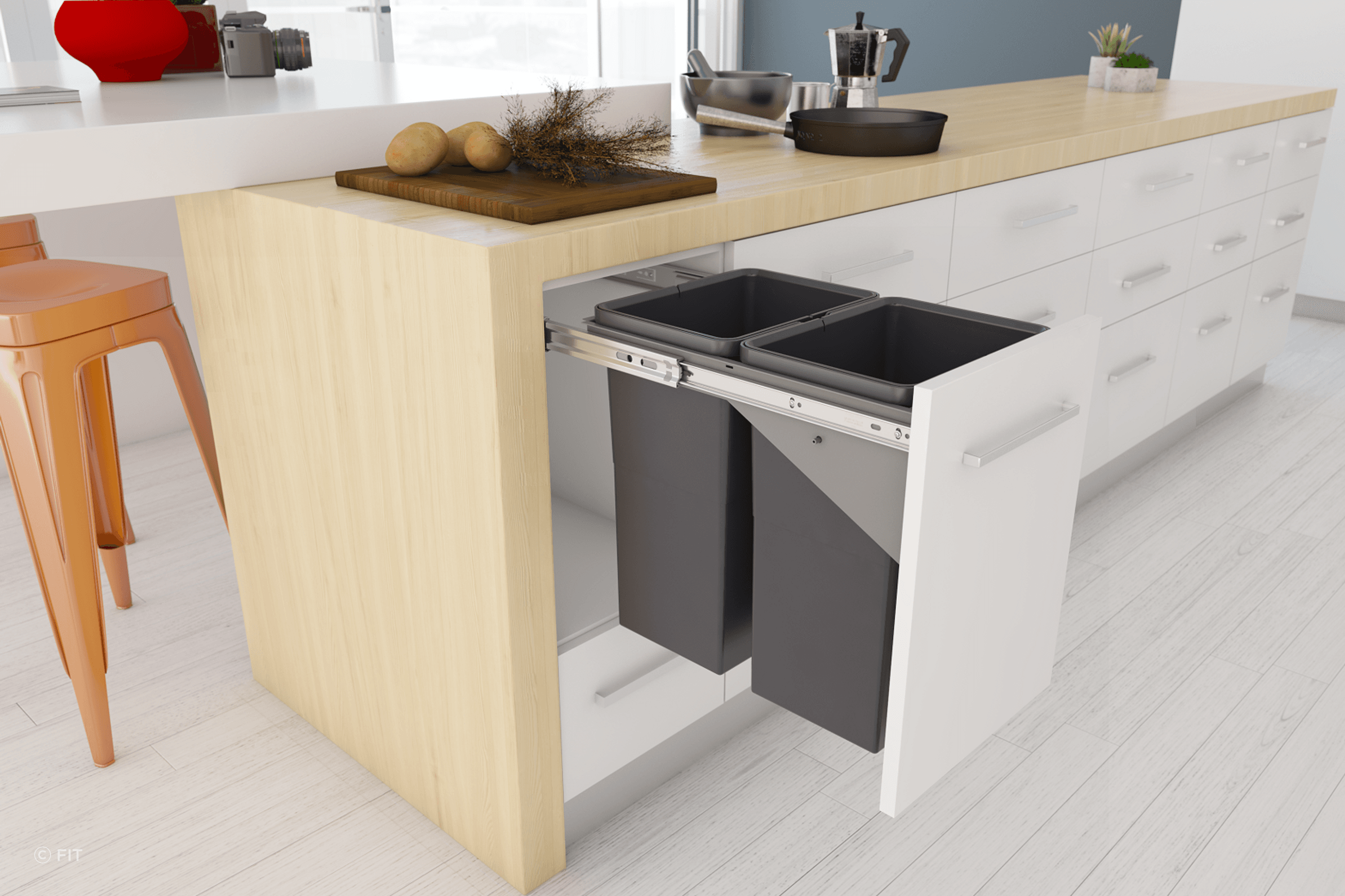 Tanova Simplex Pull Out Kitchen Bins