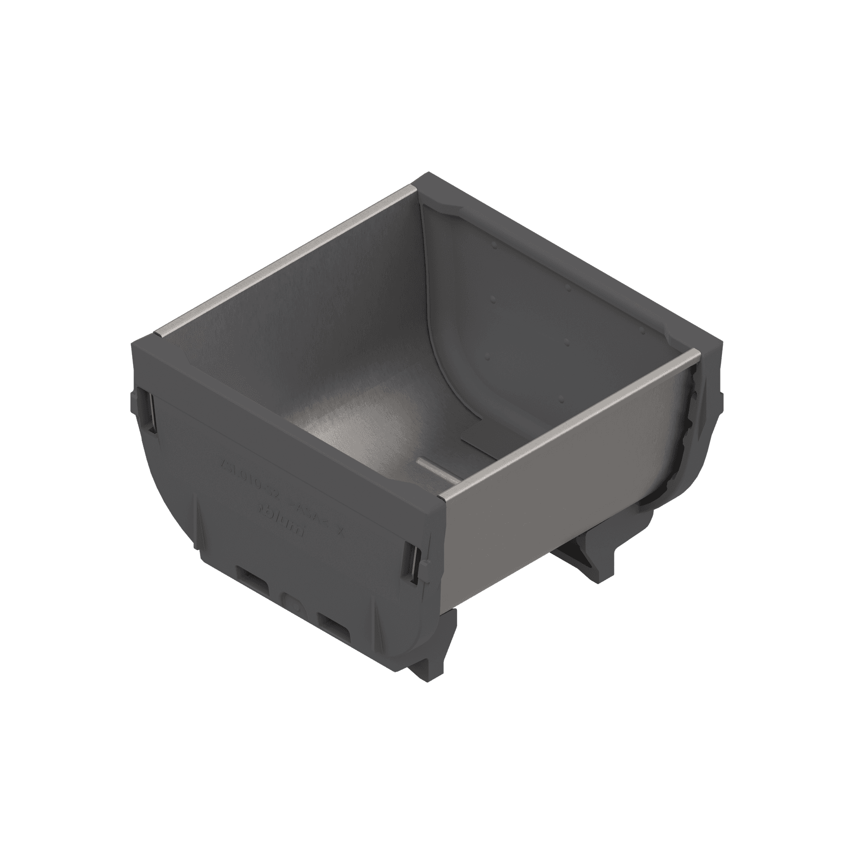 1/4 Square Stainless Steel Tray