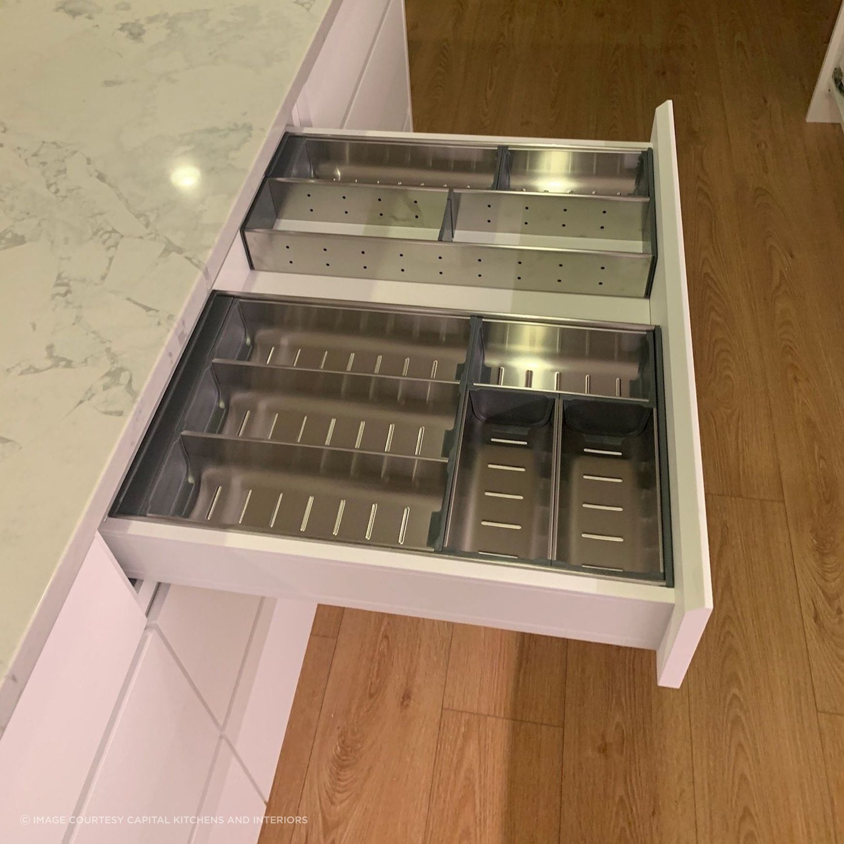 Inoxa Stainless Steel Drawer Organising System