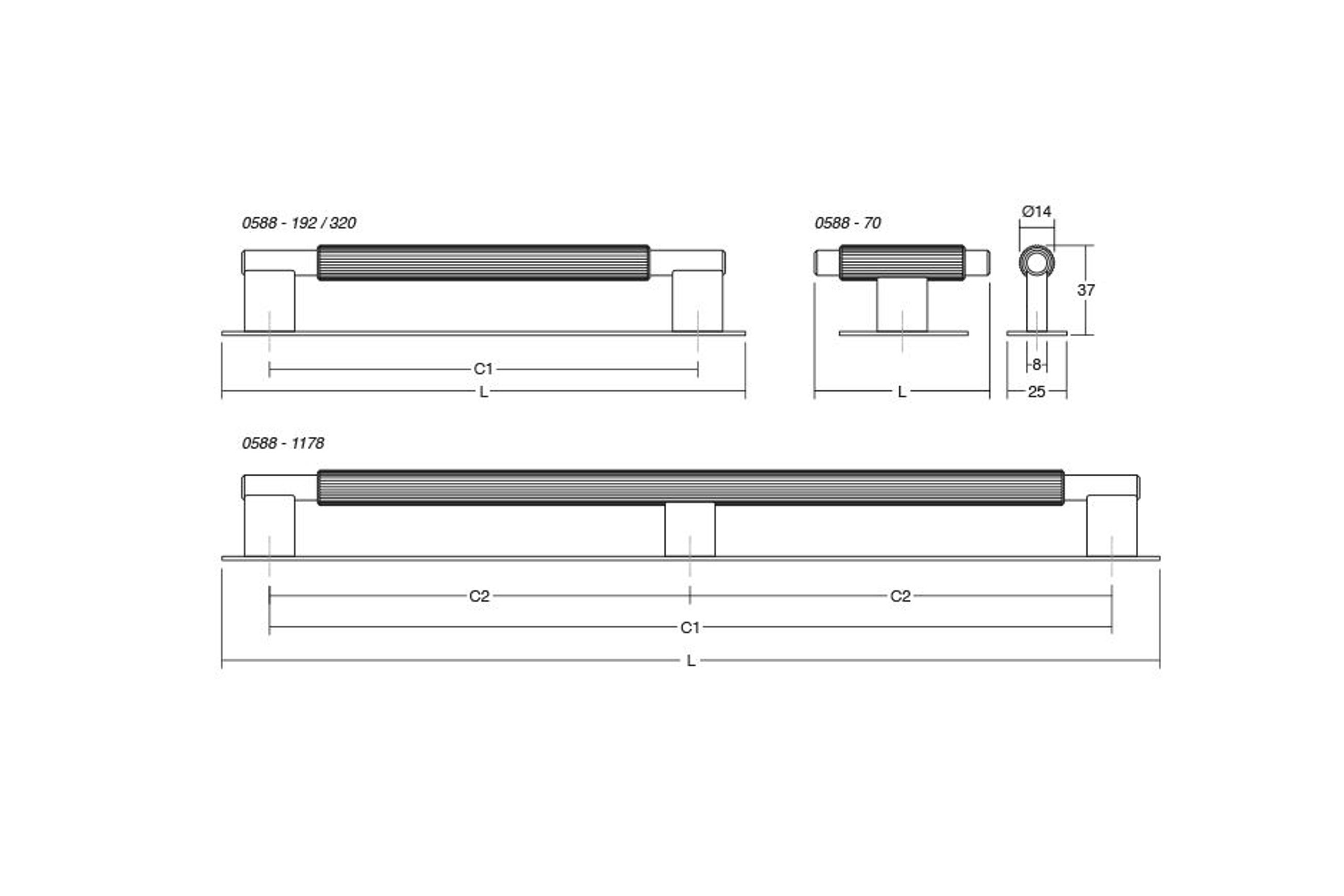 ARPA PLATE Cabinet Handle