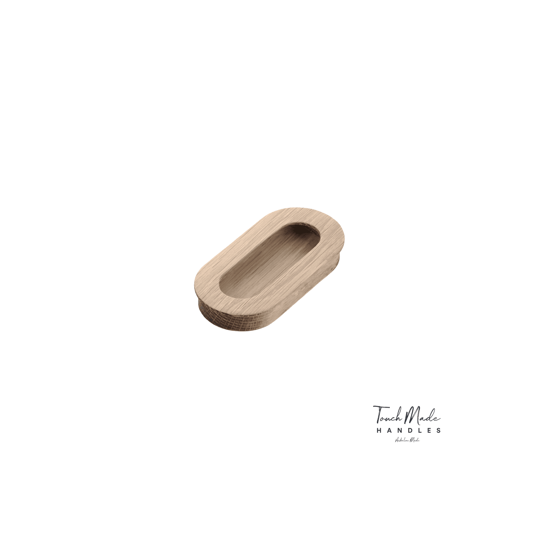 Cascade Recessed Oval Small Timber Handles
