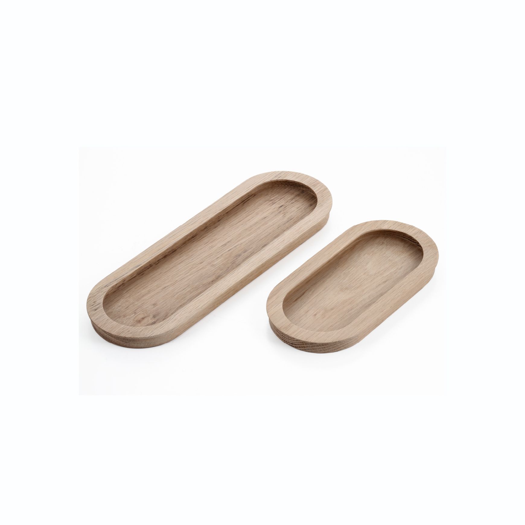 Cascade Recessed Oval Large Timber Handles