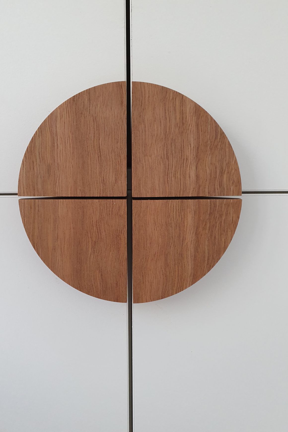 Flat Half Moon - Timber Door Handle - TDH002