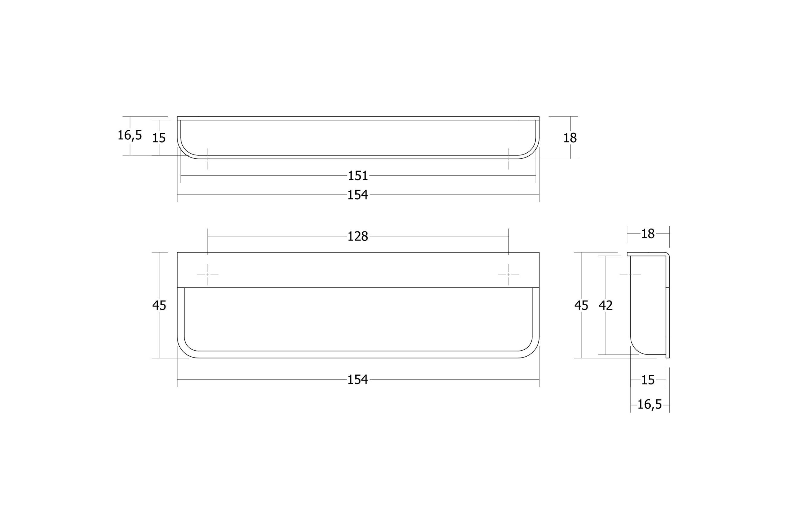 MOULE Recess Cabinet Handle