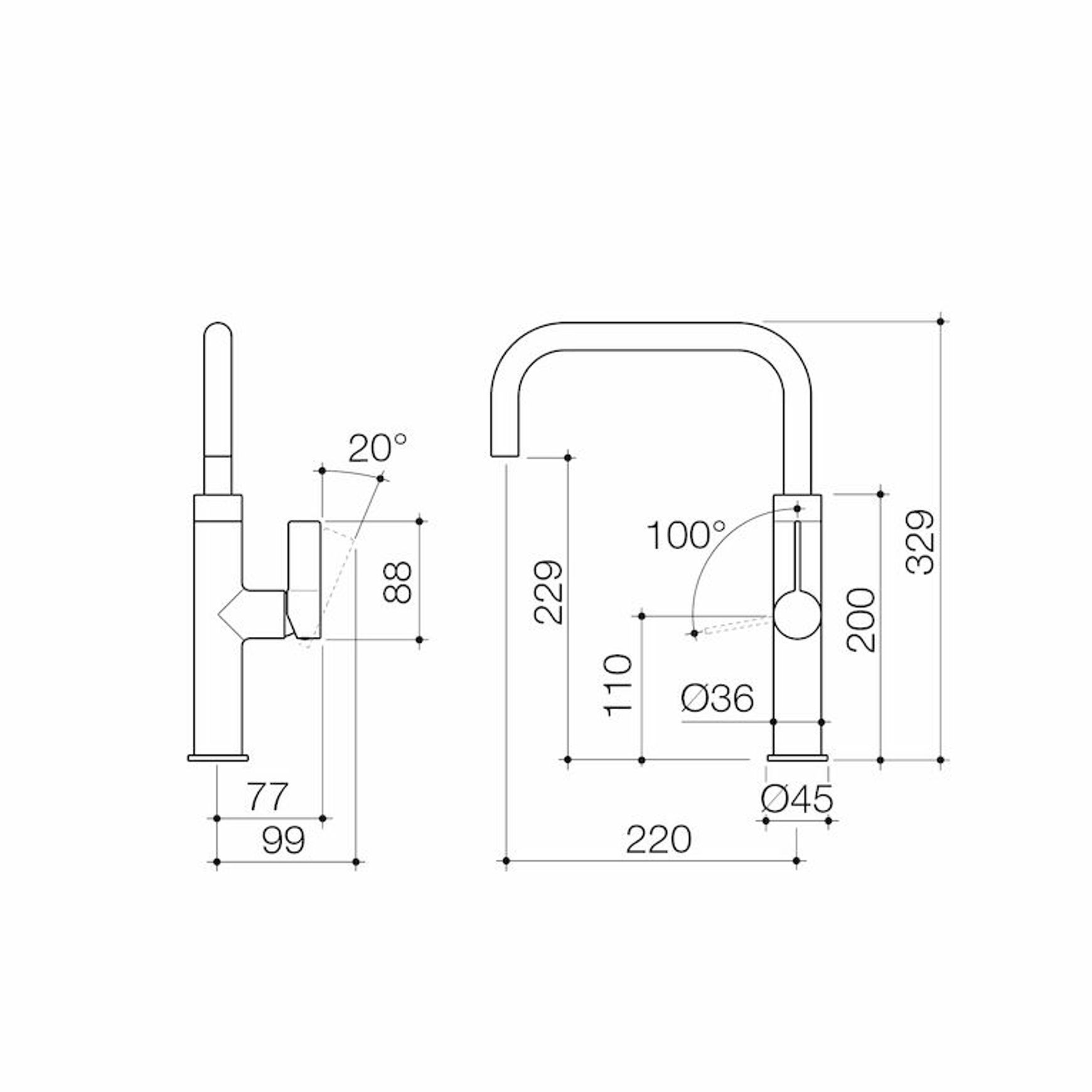 Urbane II Sink Mixer - All Pressure - Lead Free