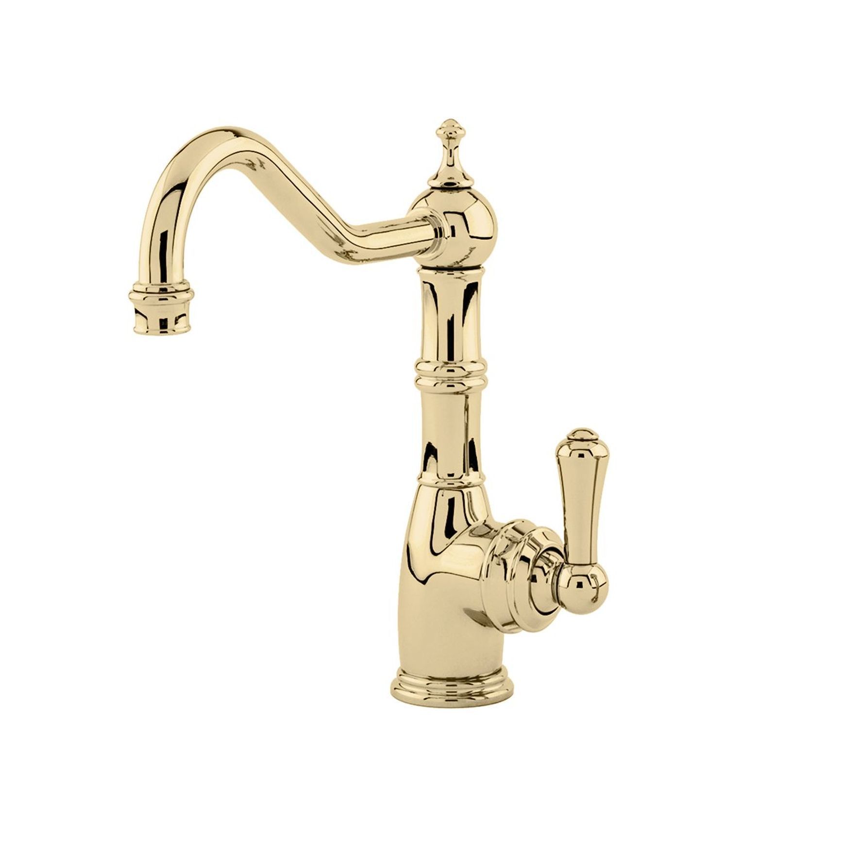 Perrin & Rowe - Aquitaine Country 1 Hole Sink Mixer With Single Metal Lever