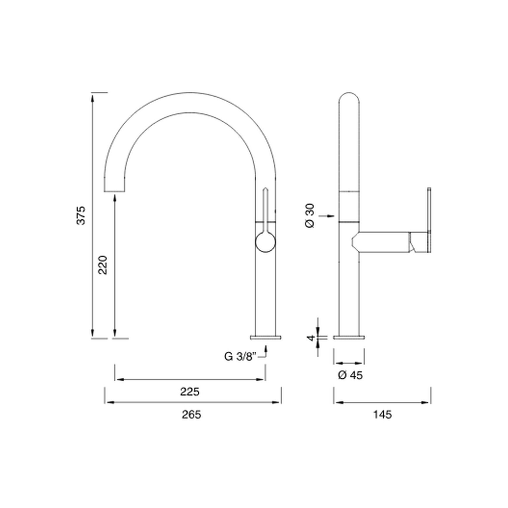INV19 - Deck mounted mixer with swivelling spout by CEA