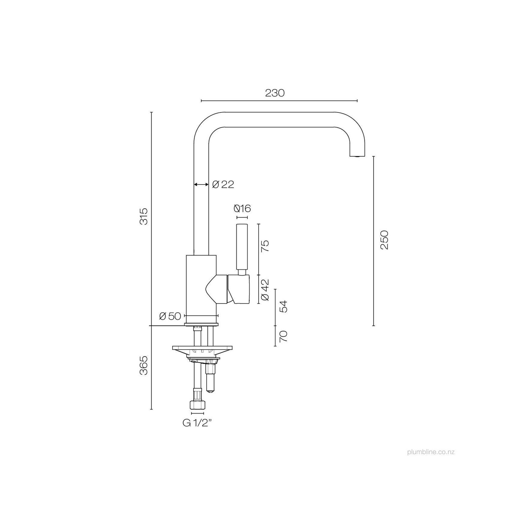 Buddy Pro Kitchen Mixer Square Spout