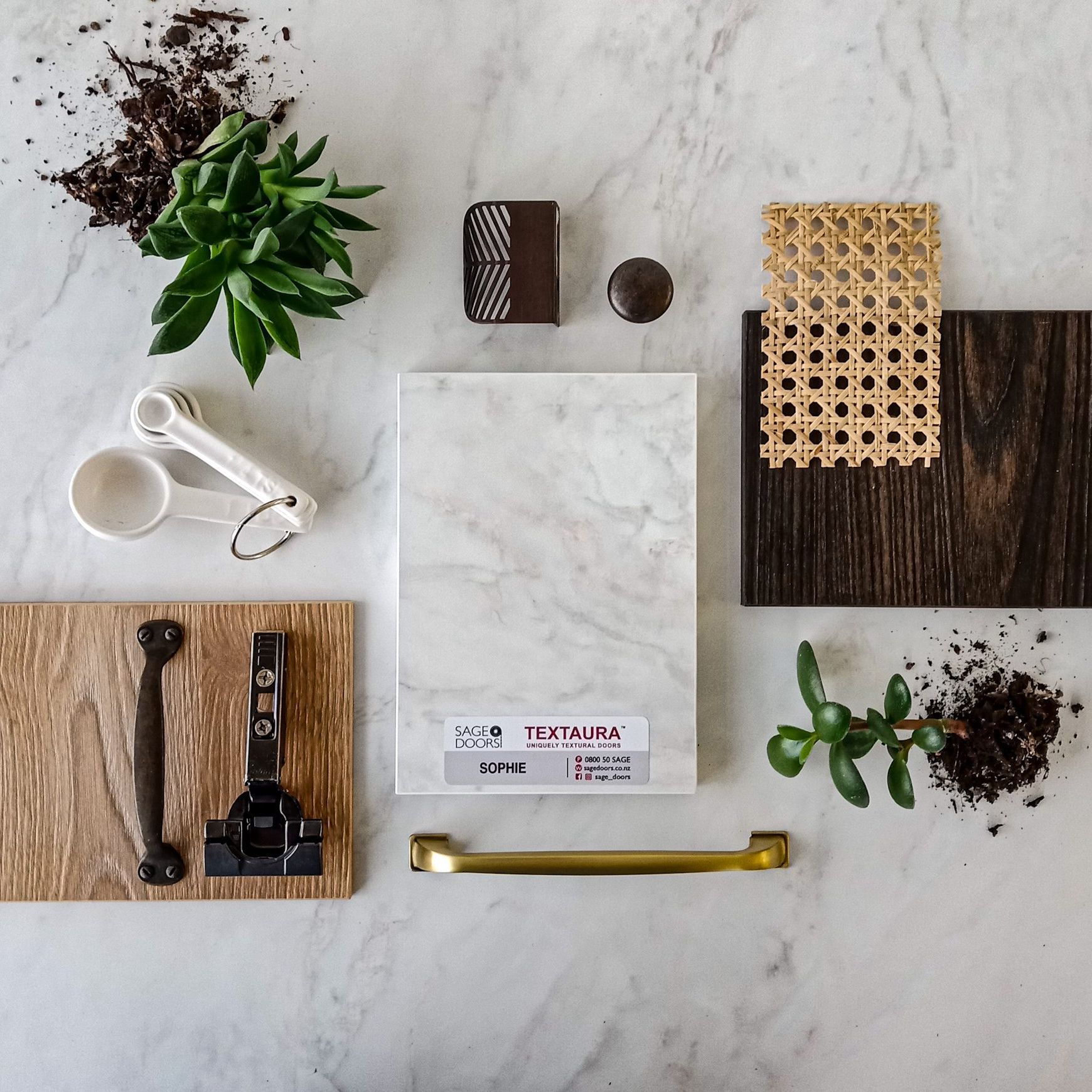 Textaura™ Sophie - Melamine Marble Doors