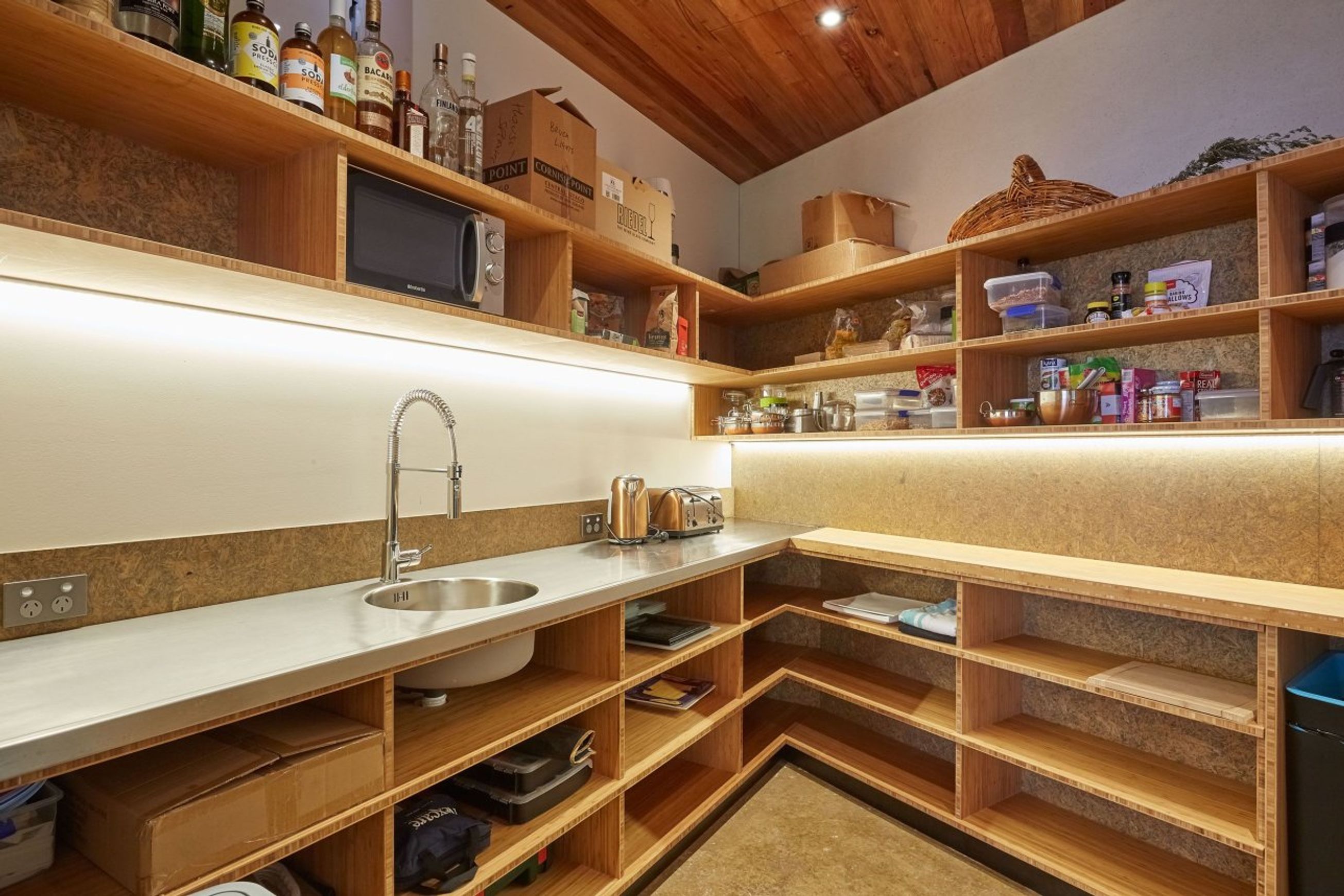 Vertical Bamboo Panel - Coffee Panel