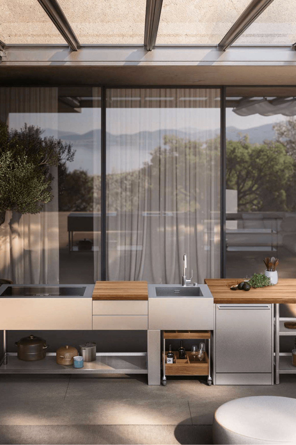 Open Outdoor Kitchen by Boffi