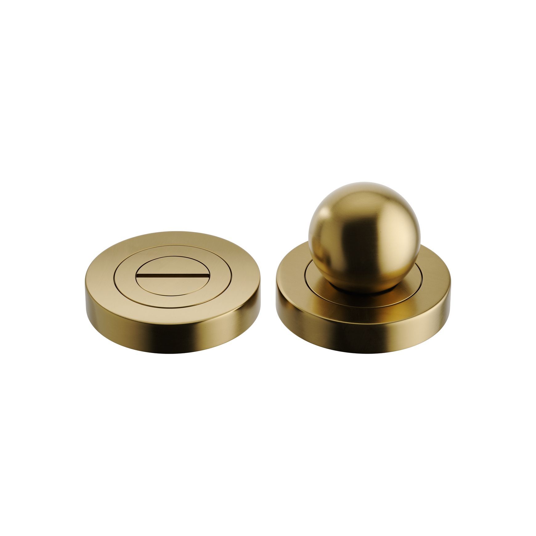 Puerto Privacy Turn - Round | Brushed Gold PVD