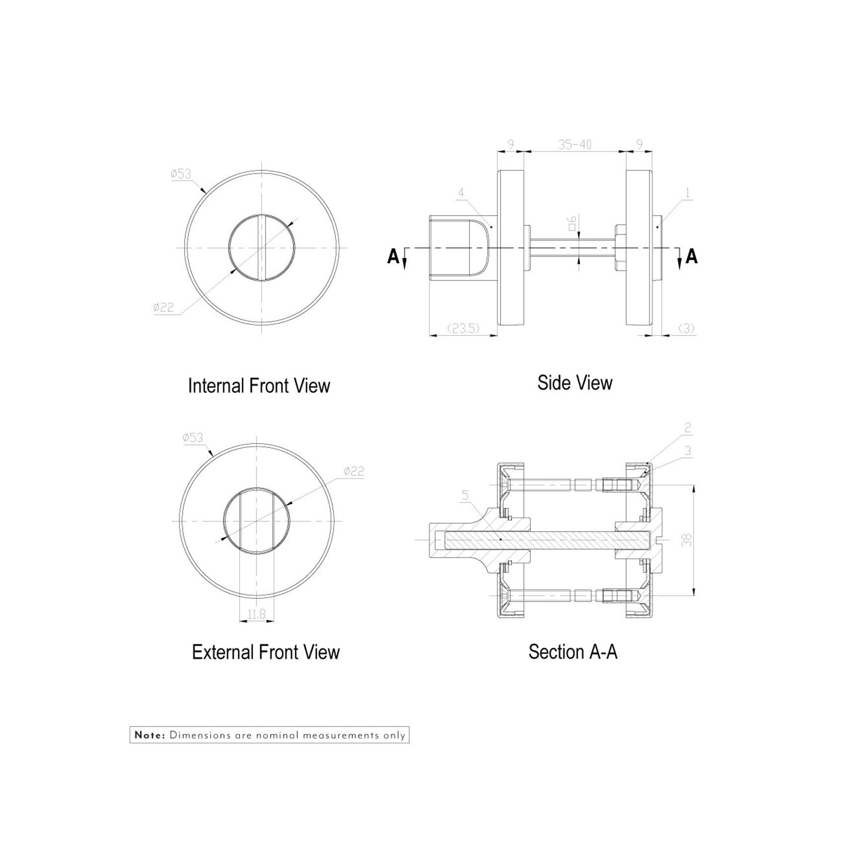 Dion Privacy Snib Door Lock