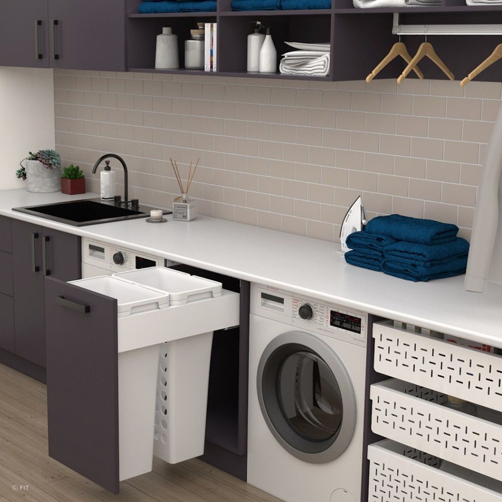 Tanova Simplex & Simplex Plus Pull Out Laundry Baskets