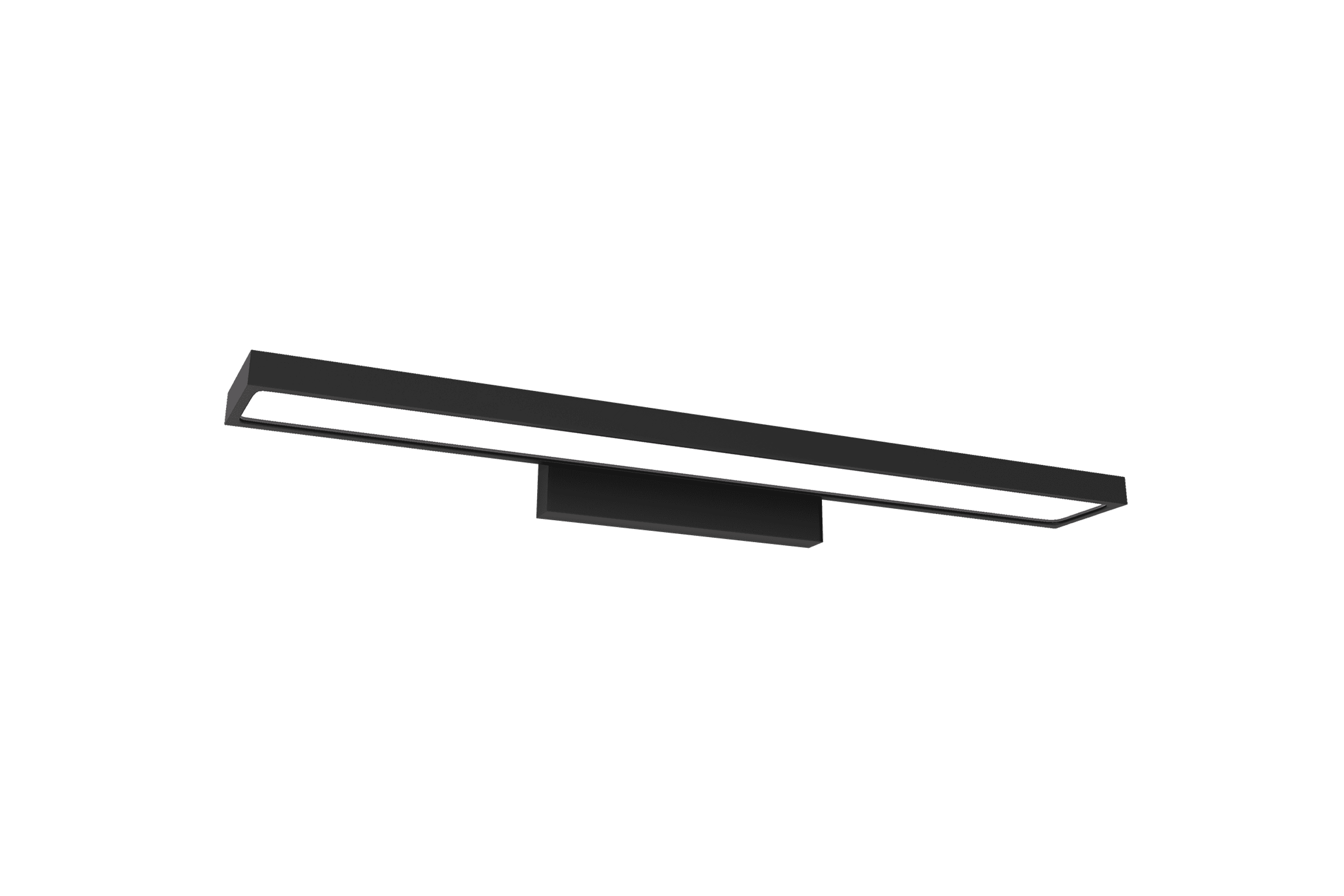 Stark 600mm Standard Mirror Wall Light Satin Black