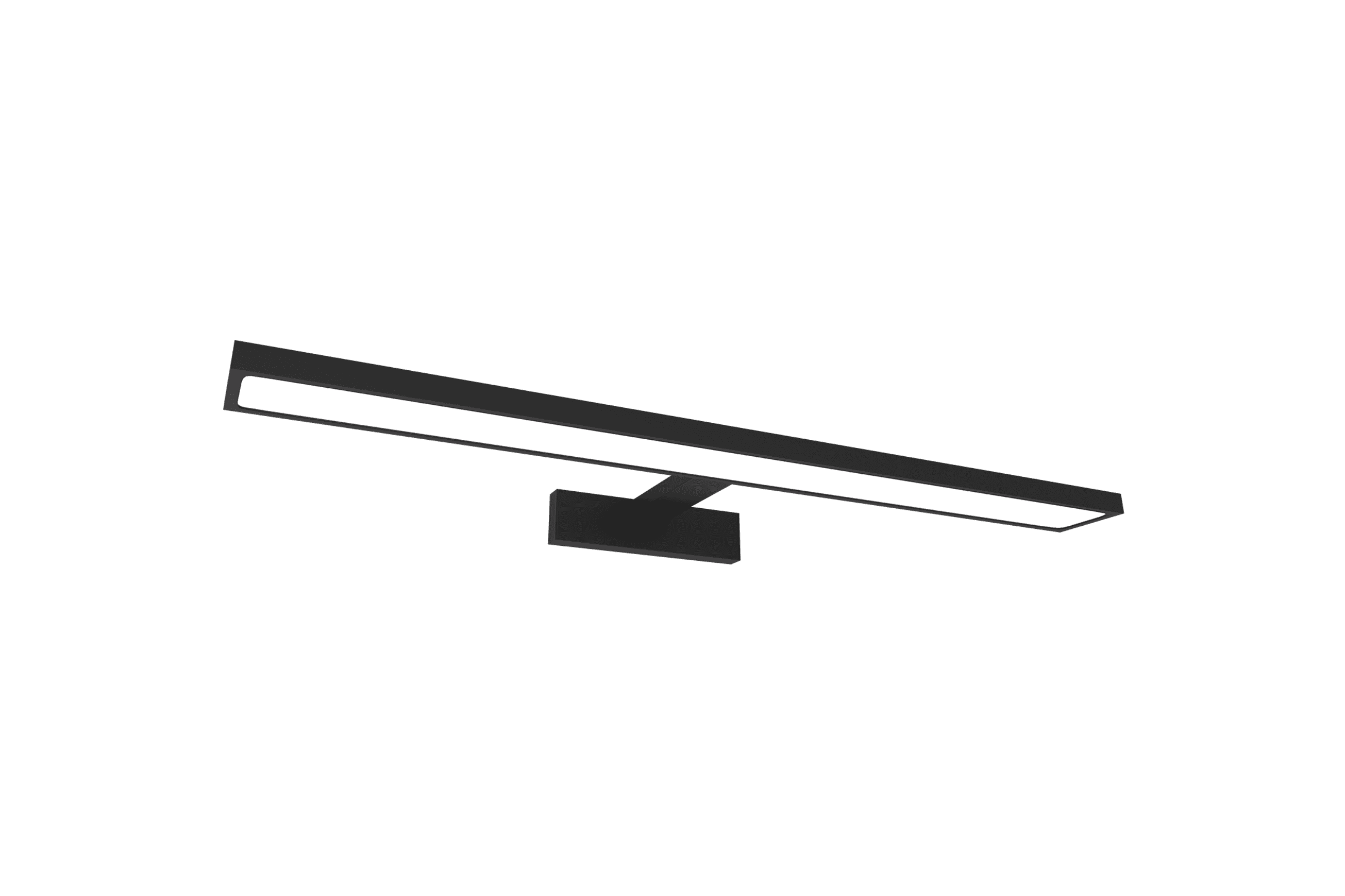 Stark 800mm Extendable Mirror Wall Light Satin Black