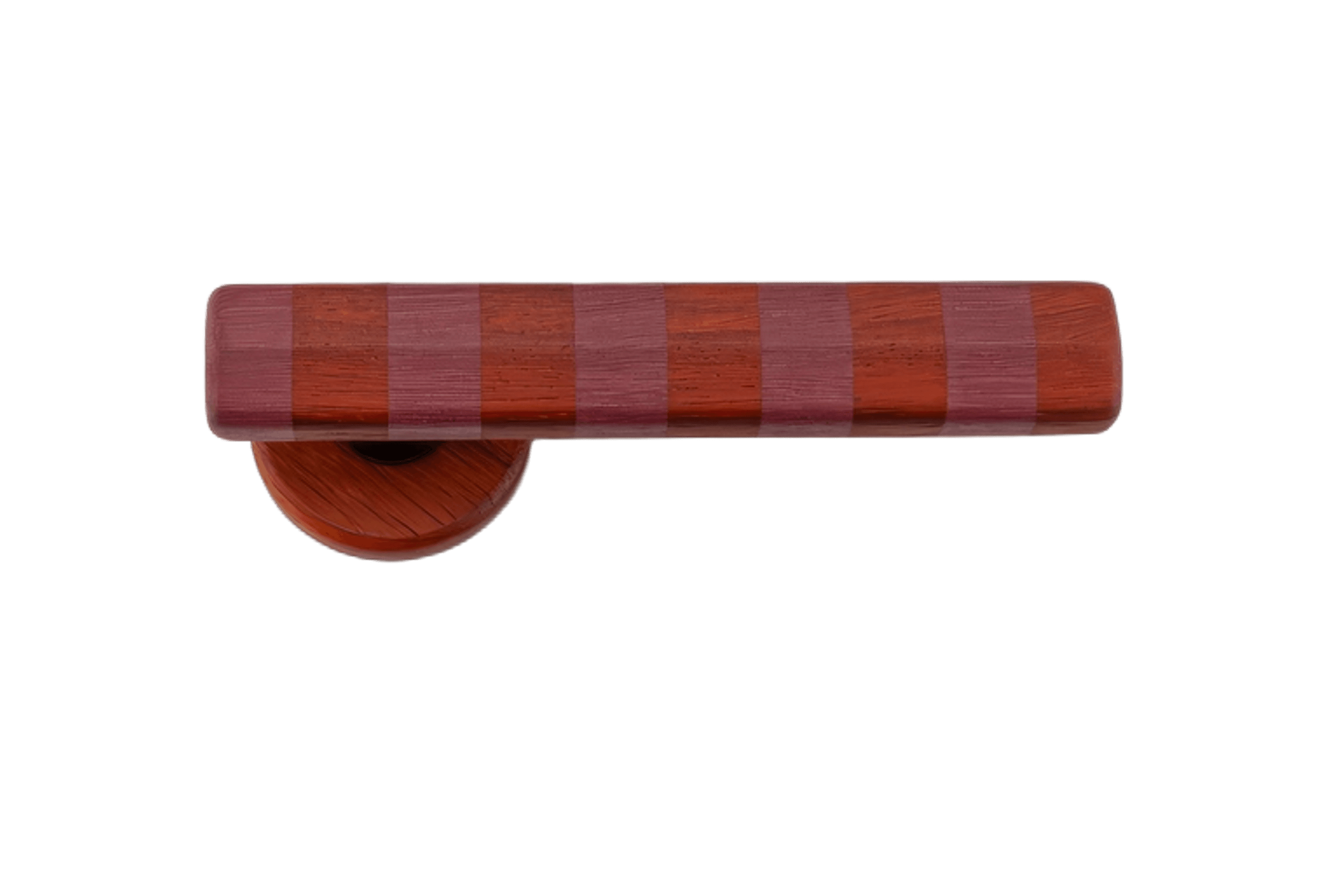 Straight Streaker Return Door Lever - Round Rose