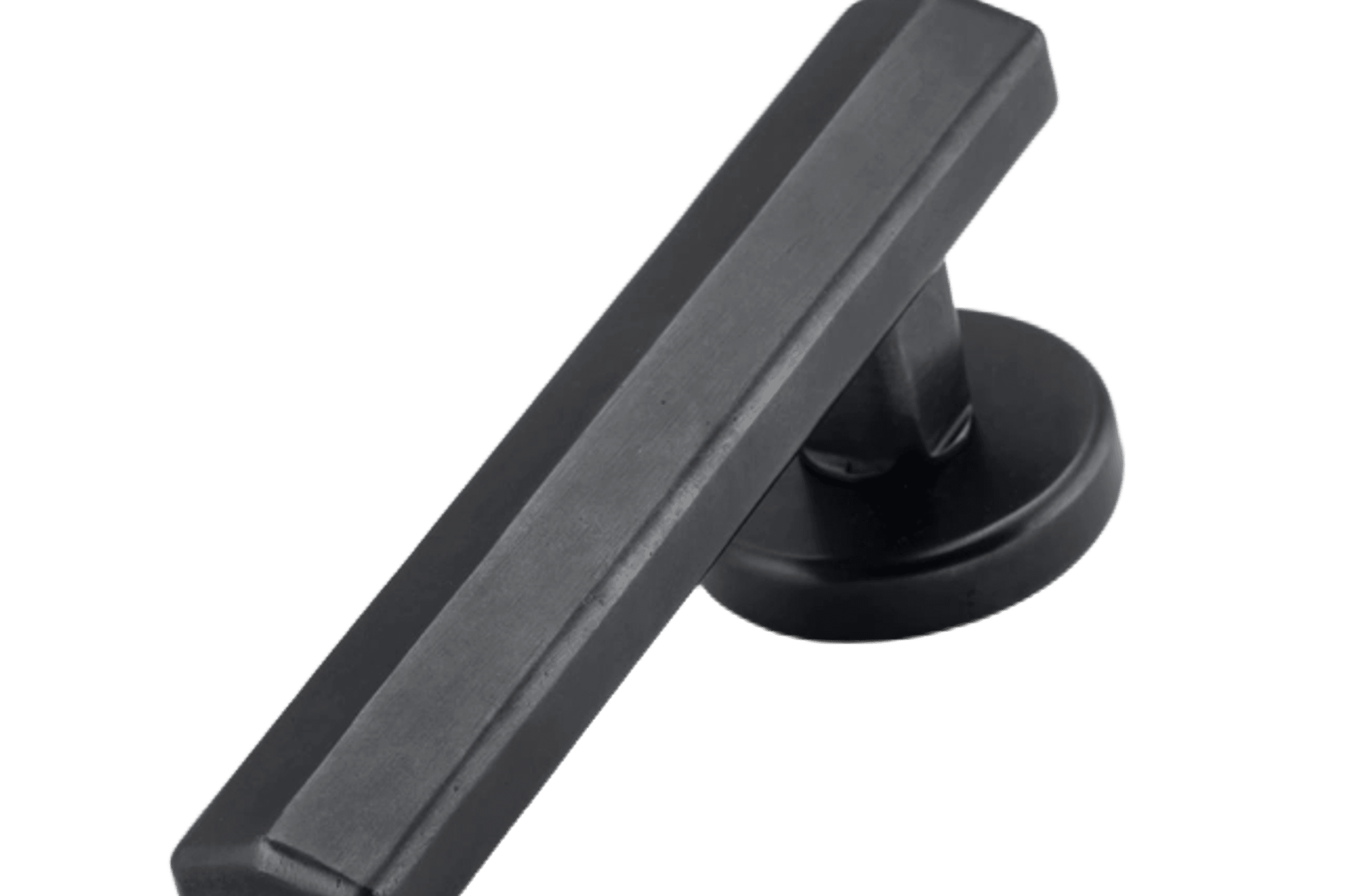 Straight Streaker Door Lever - Round Rose