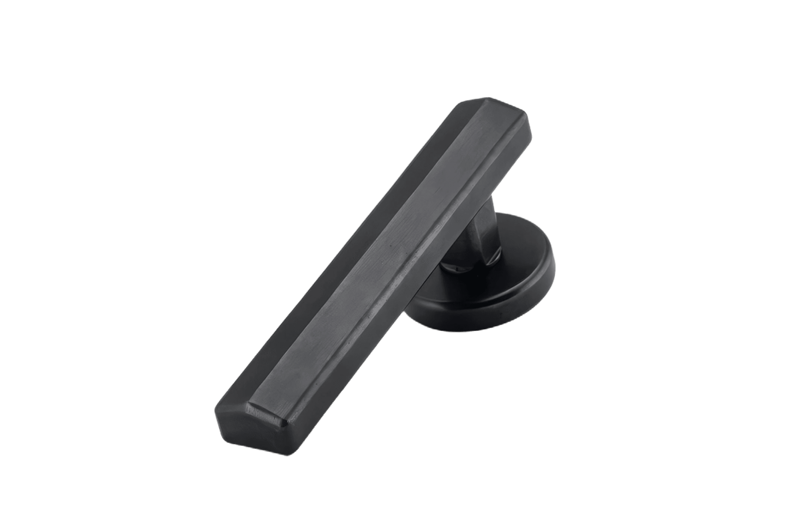 Straight Streaker Return Door Lever - Round Rose