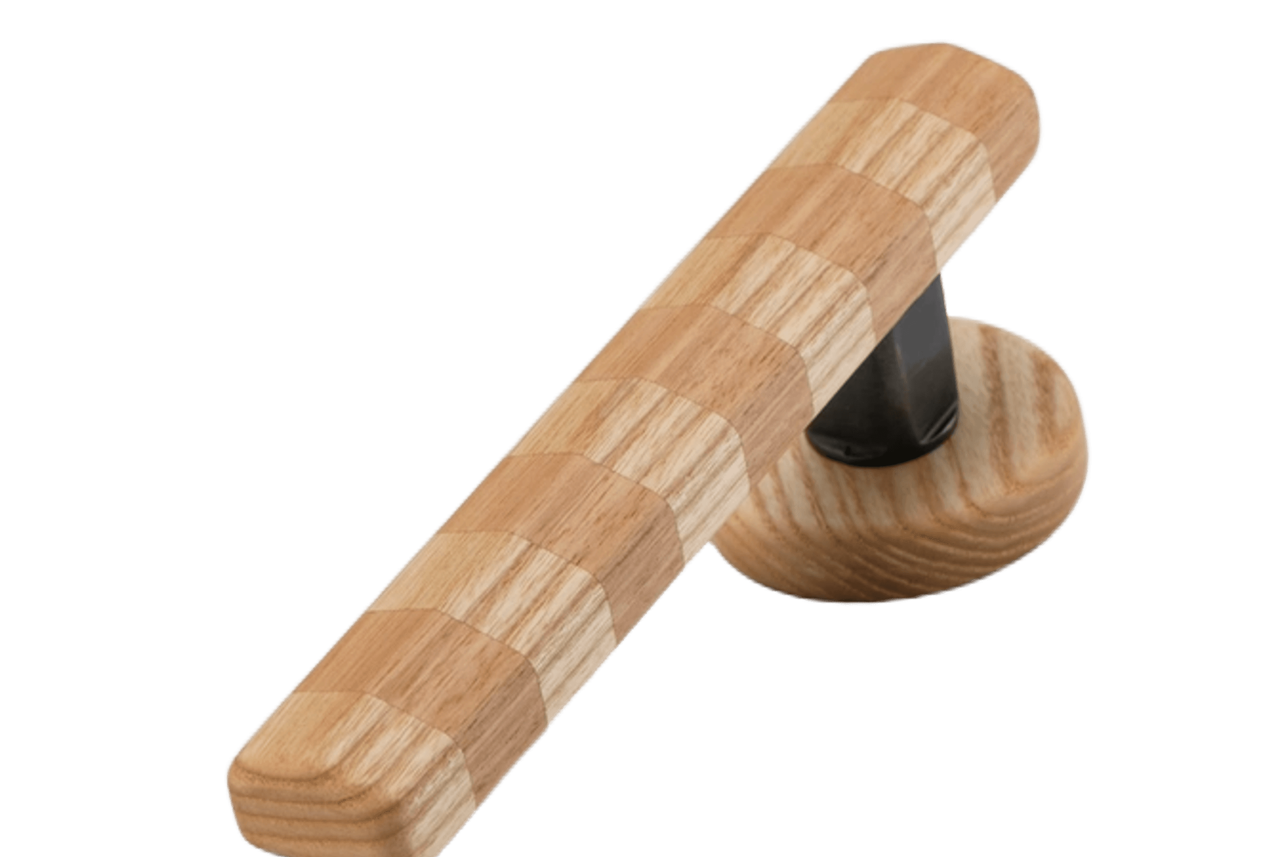 Straight Streaker Door Lever - Round Rose