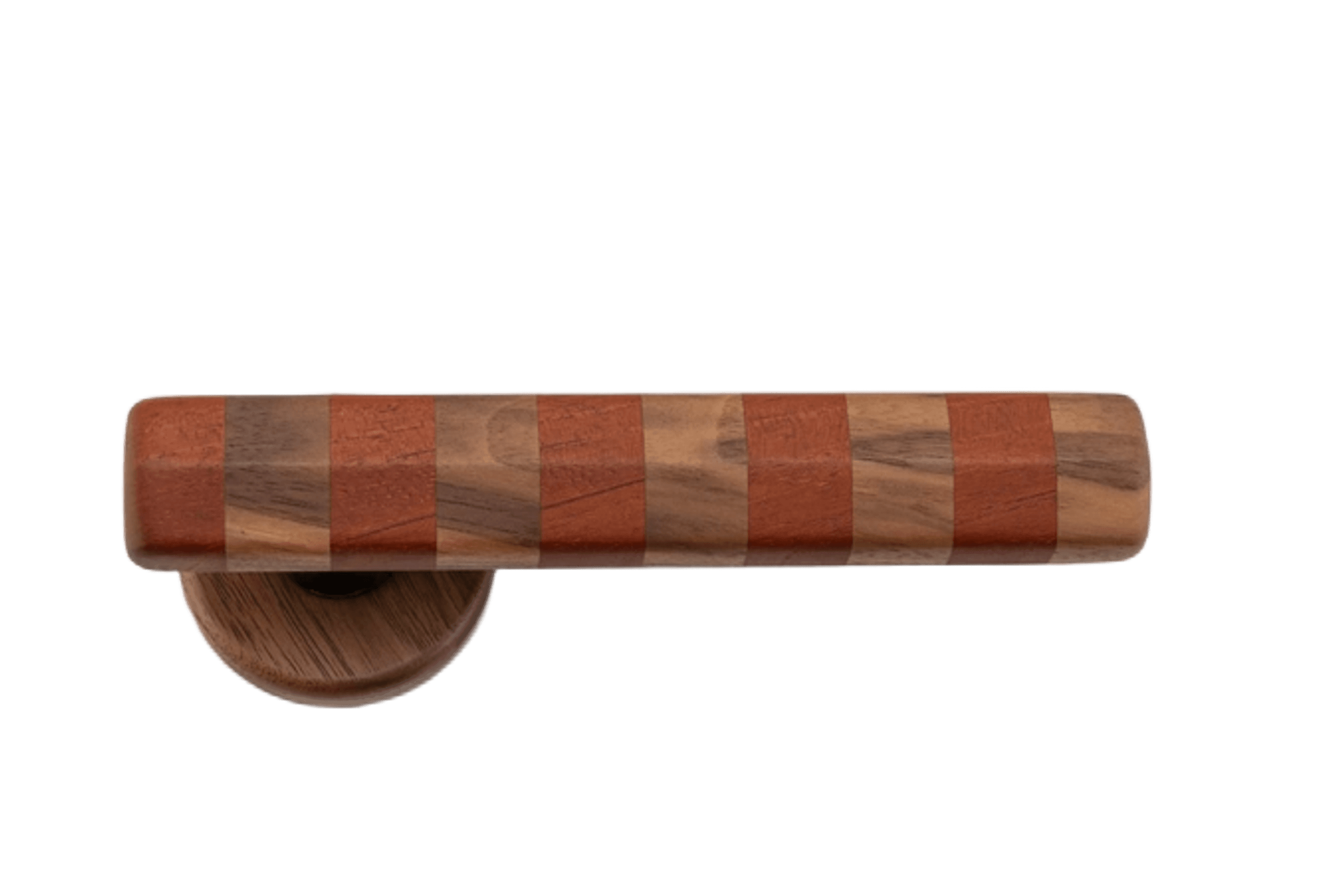 Straight Streaker Door Lever - Round Rose