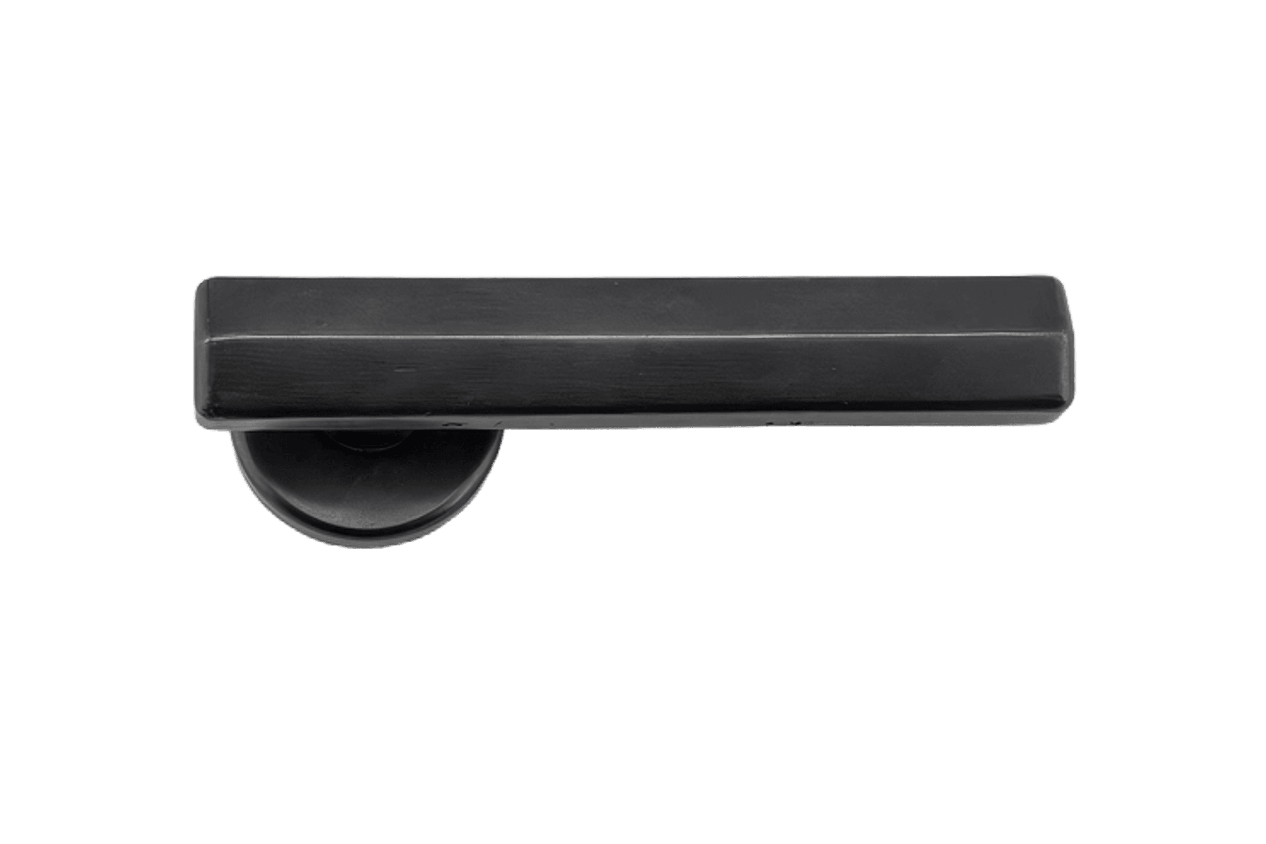 Straight Streaker Return Door Lever - Round Rose
