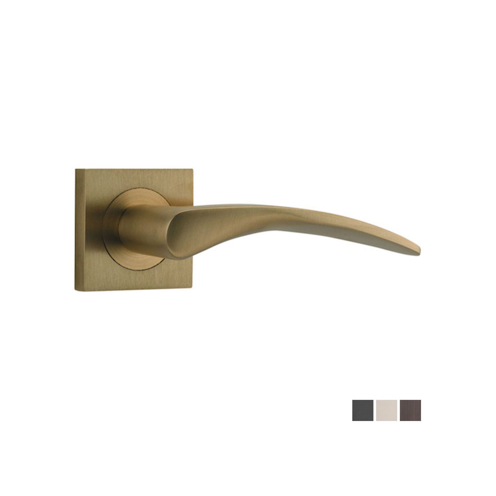 Iver Oxford Door Lever Handle on Square Rose