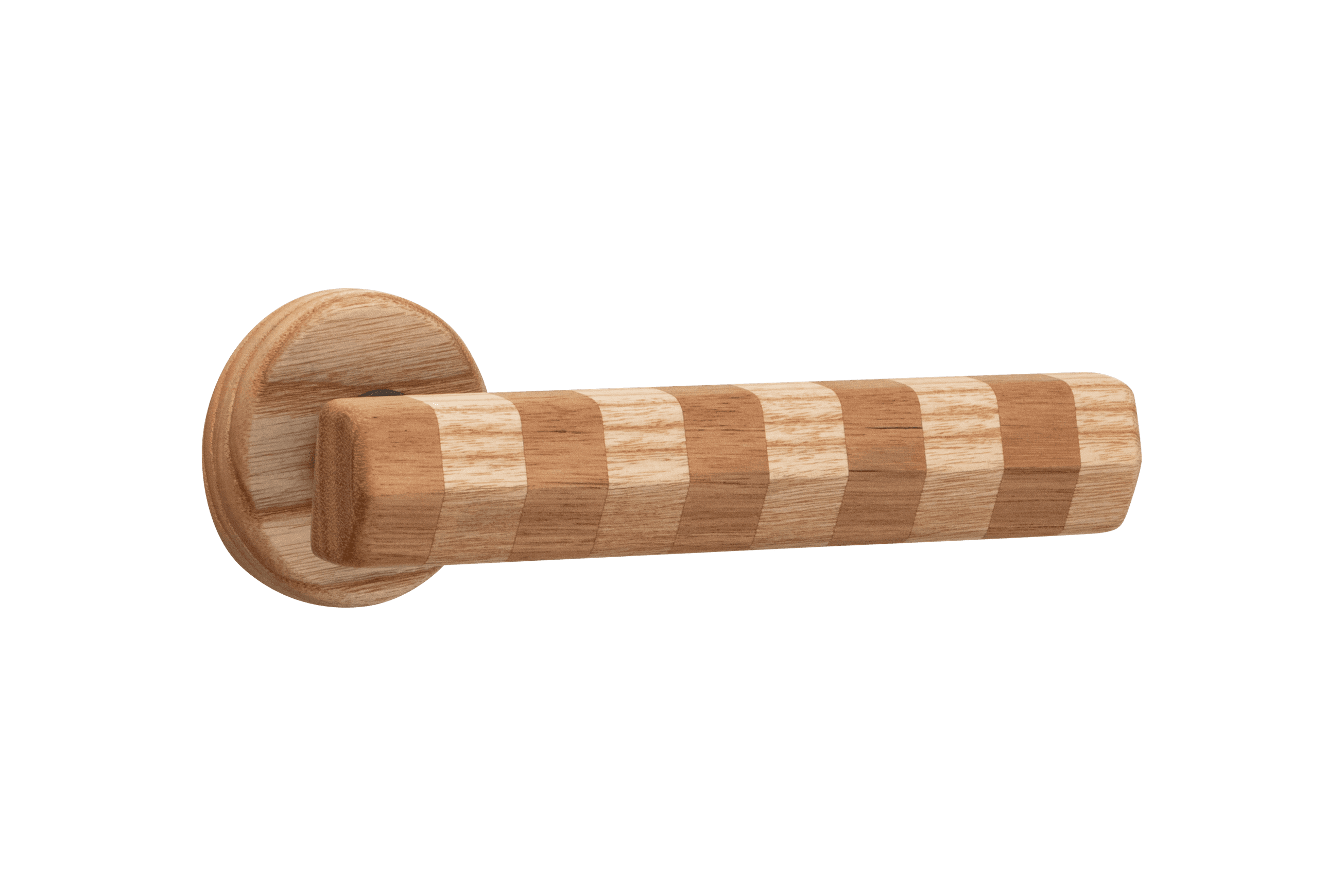 Straight Streaker Door Lever - Round Rose