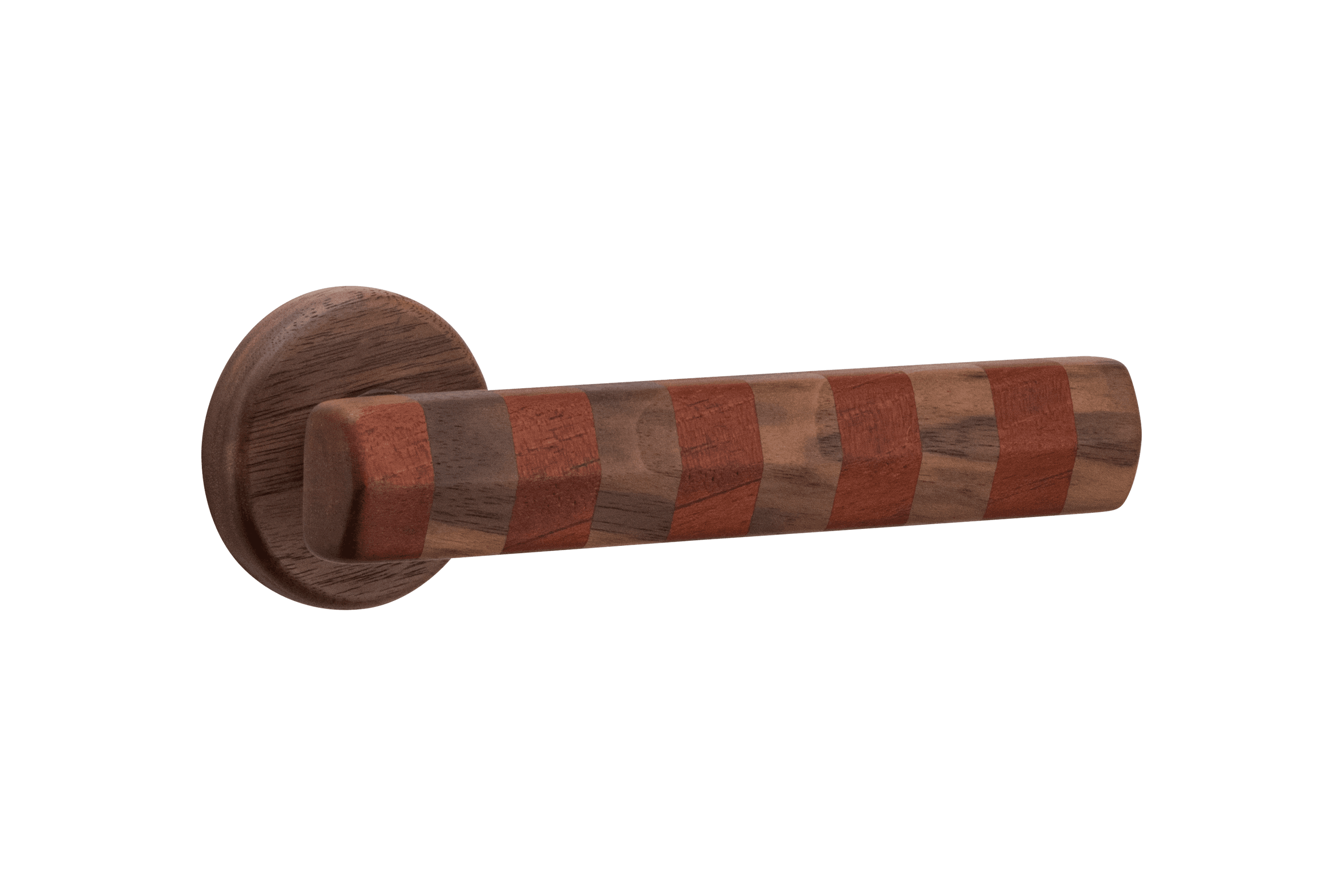 Straight Streaker Door Lever - Round Rose