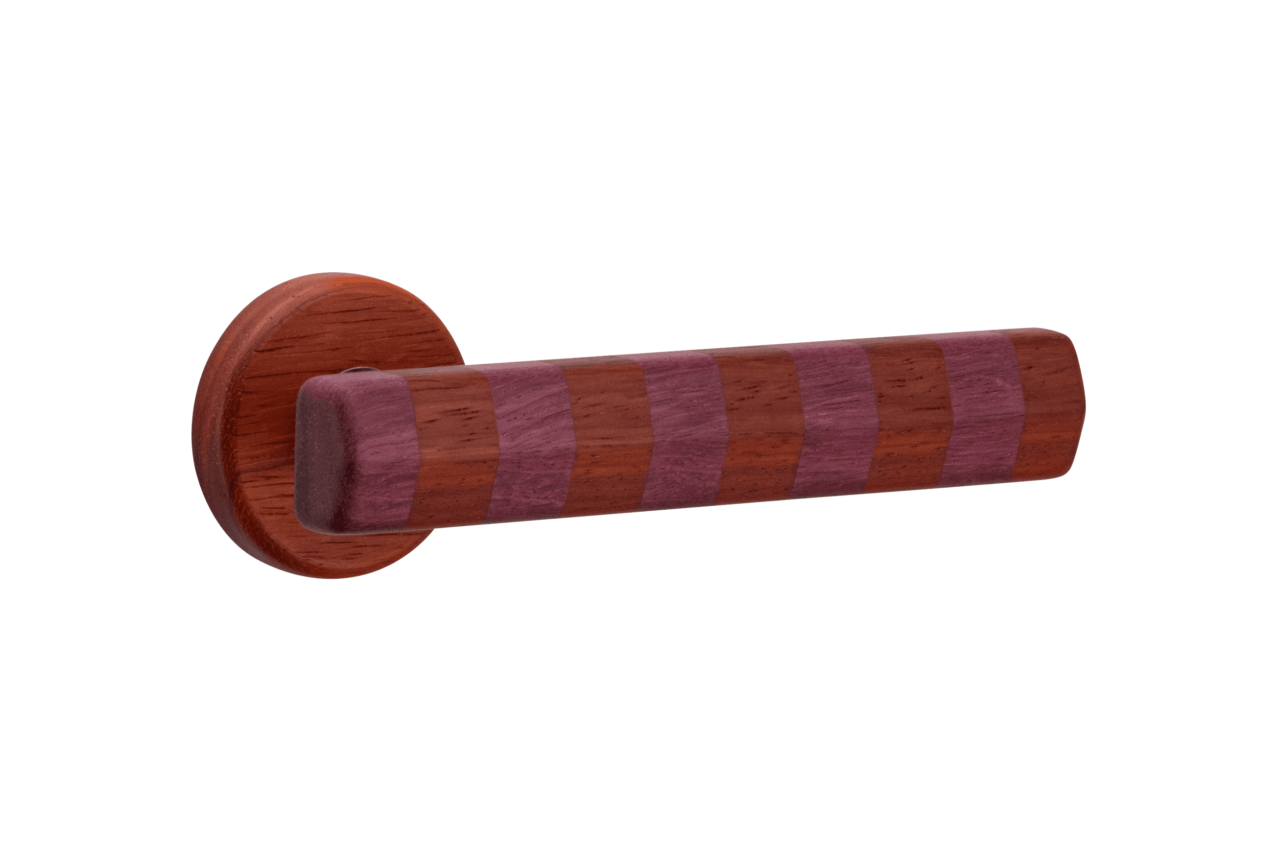 Straight Streaker Door Lever - Round Rose