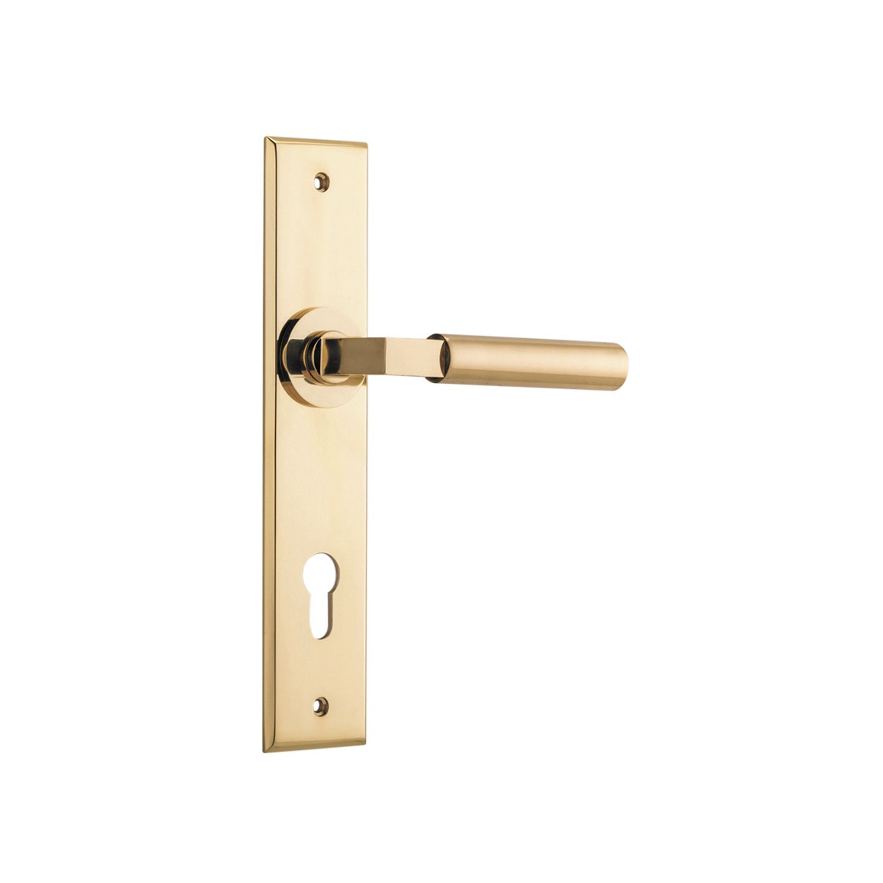 Iver Berlin Door Lever on Chamfered Backplate