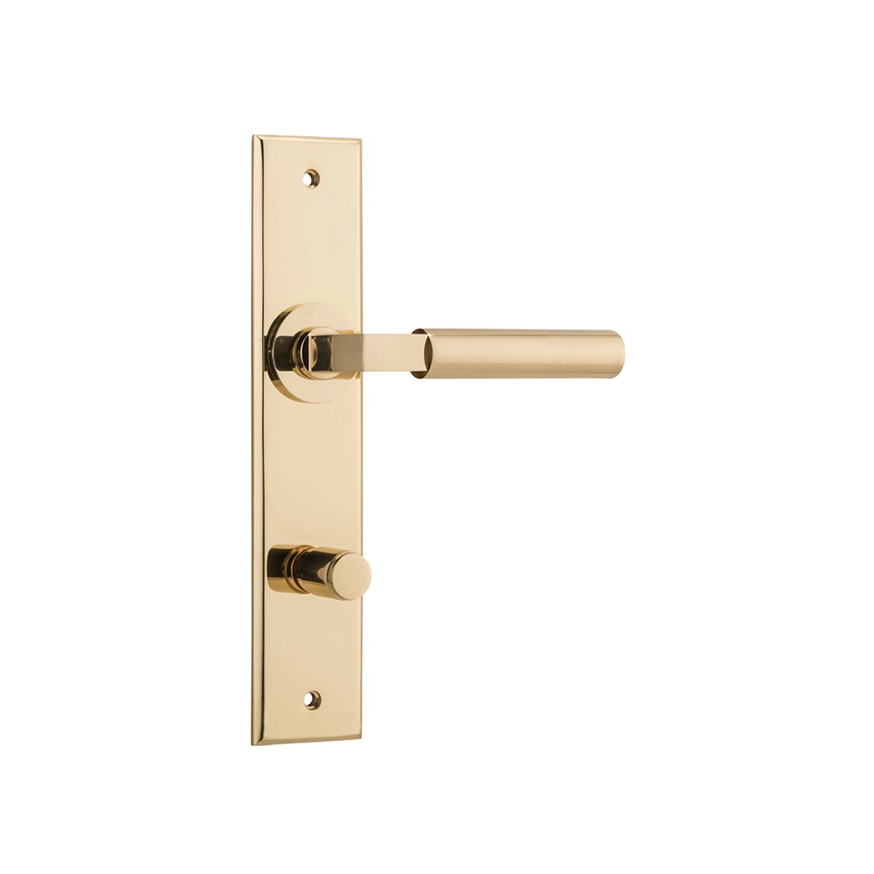 Iver Berlin Door Lever on Chamfered Backplate