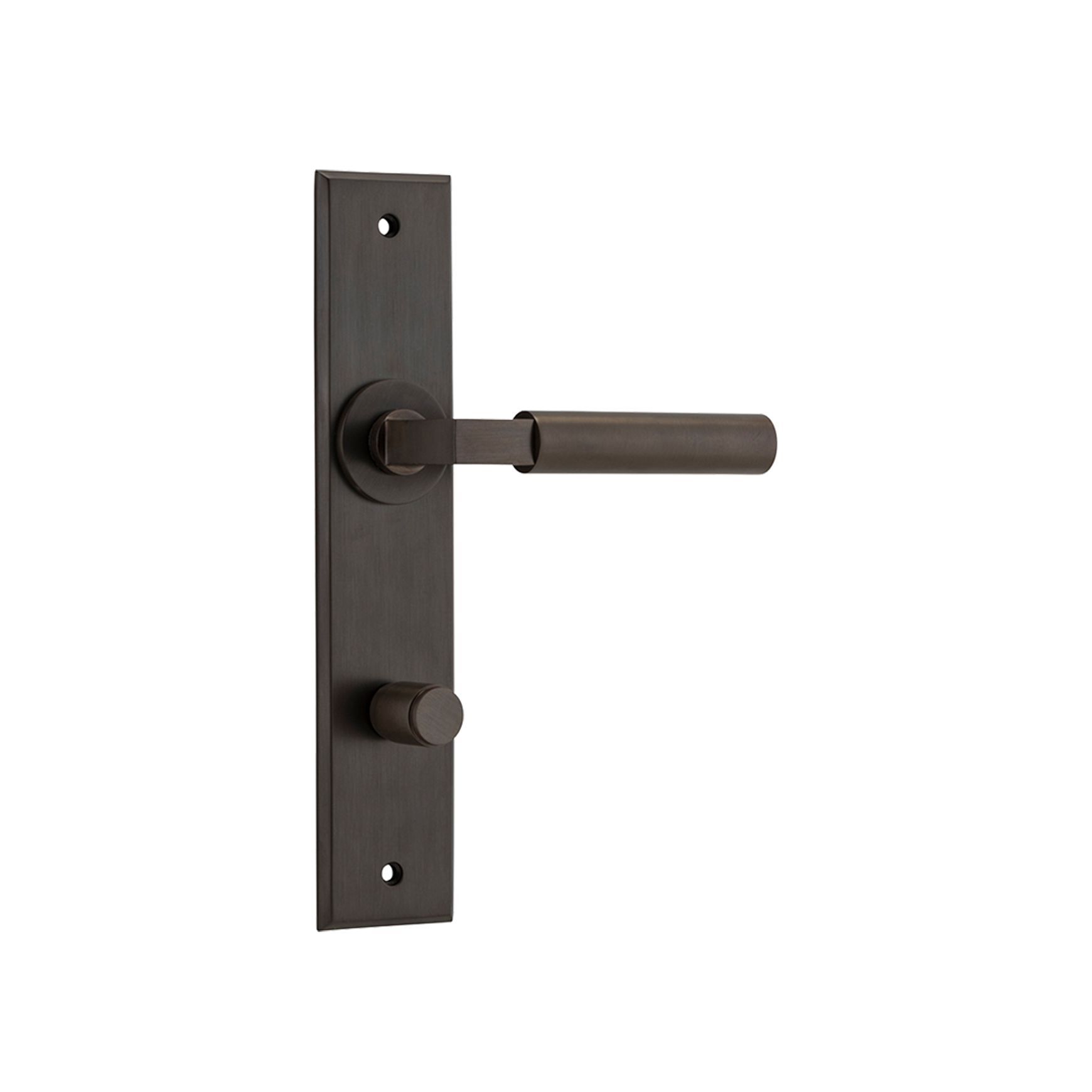 Iver Berlin Door Lever on Chamfered Backplate