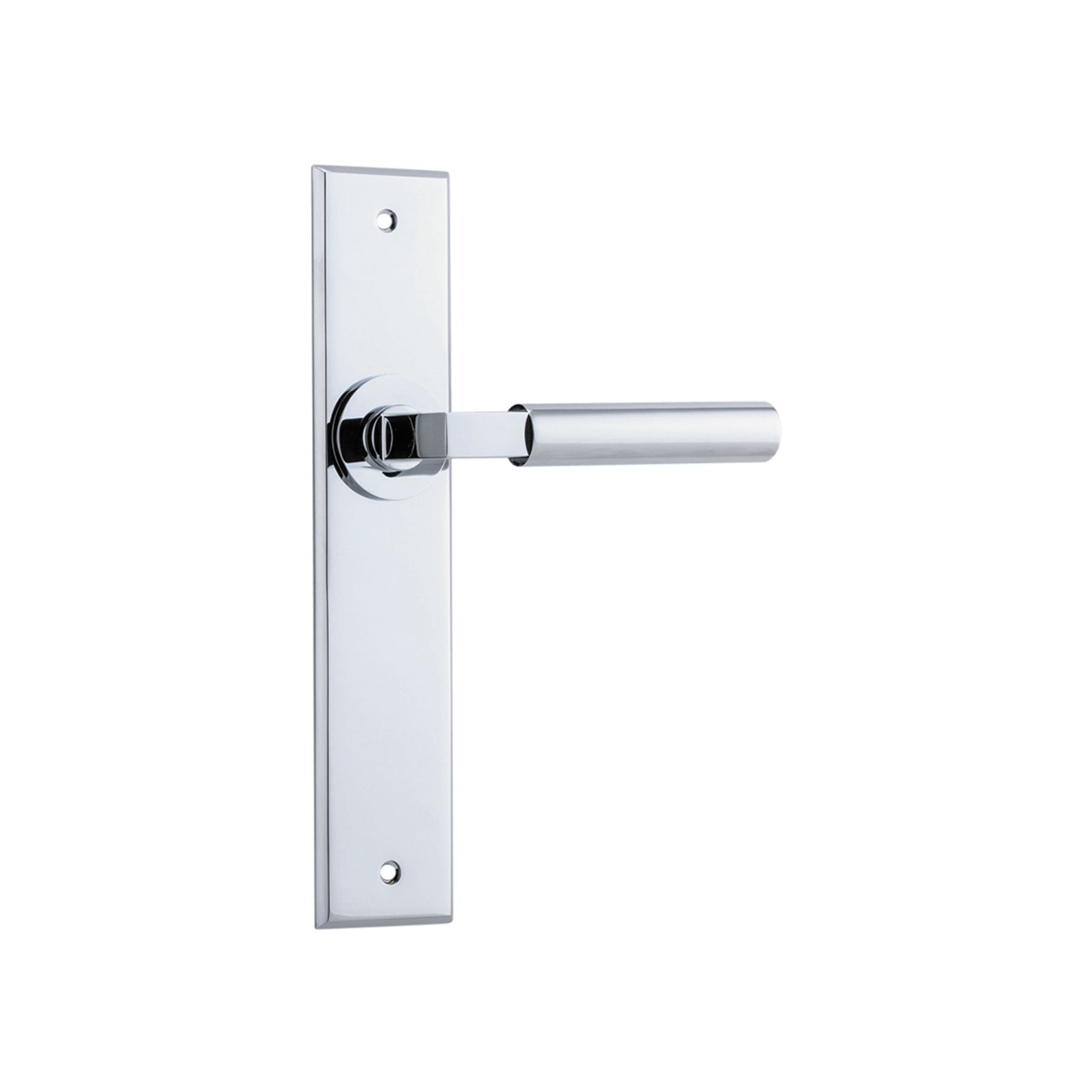 Iver Berlin Door Lever on Chamfered Backplate