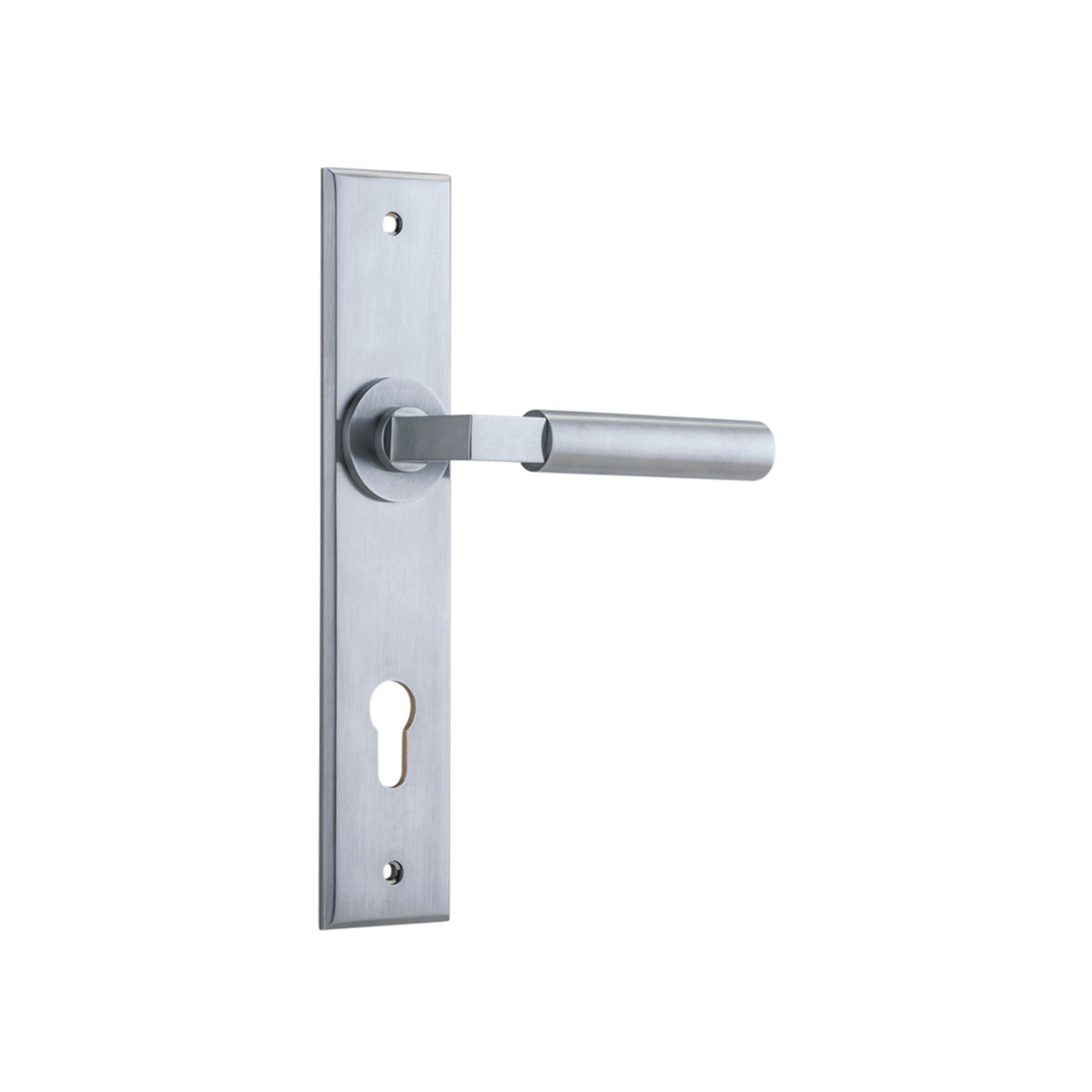 Iver Berlin Door Lever on Chamfered Backplate