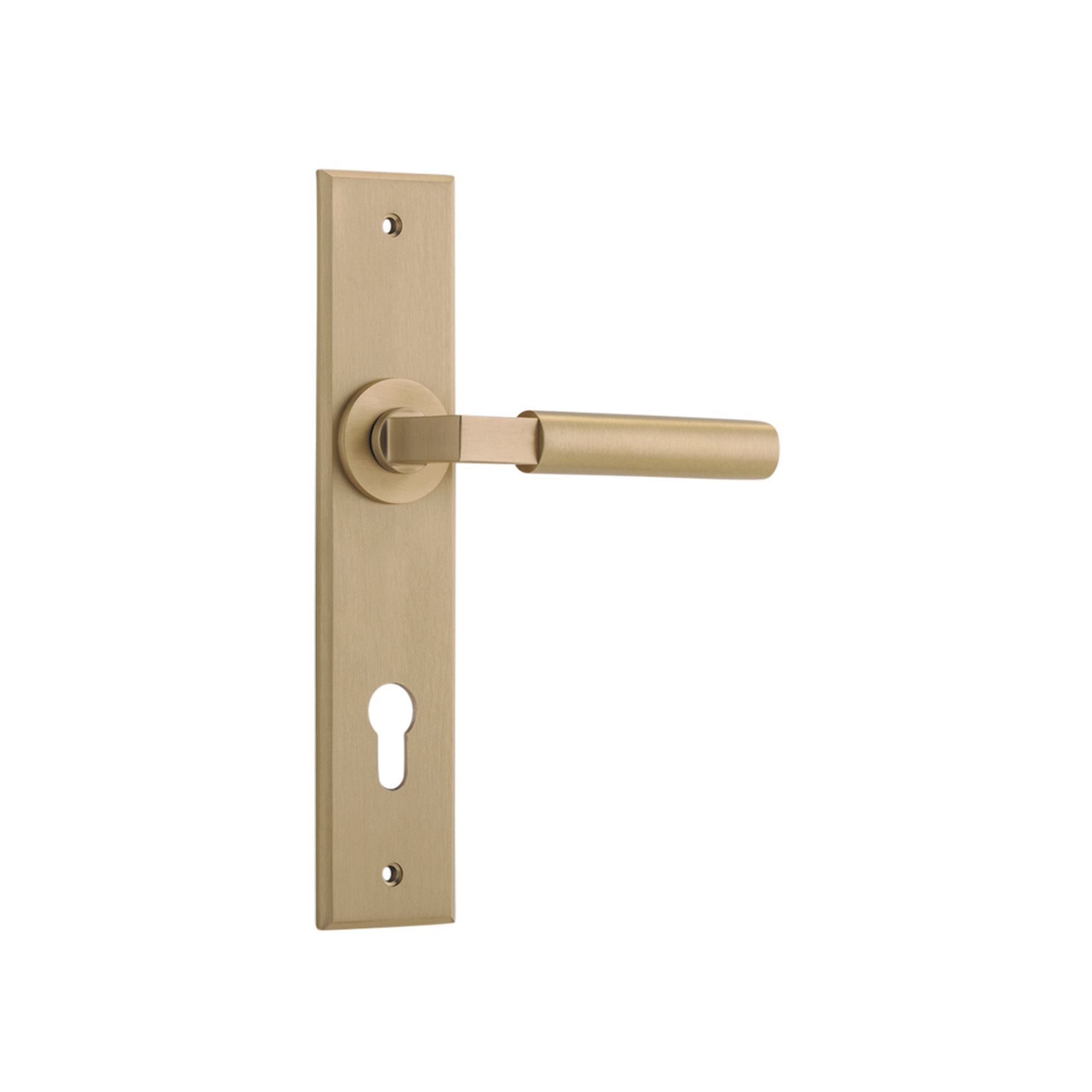 Iver Berlin Door Lever on Chamfered Backplate