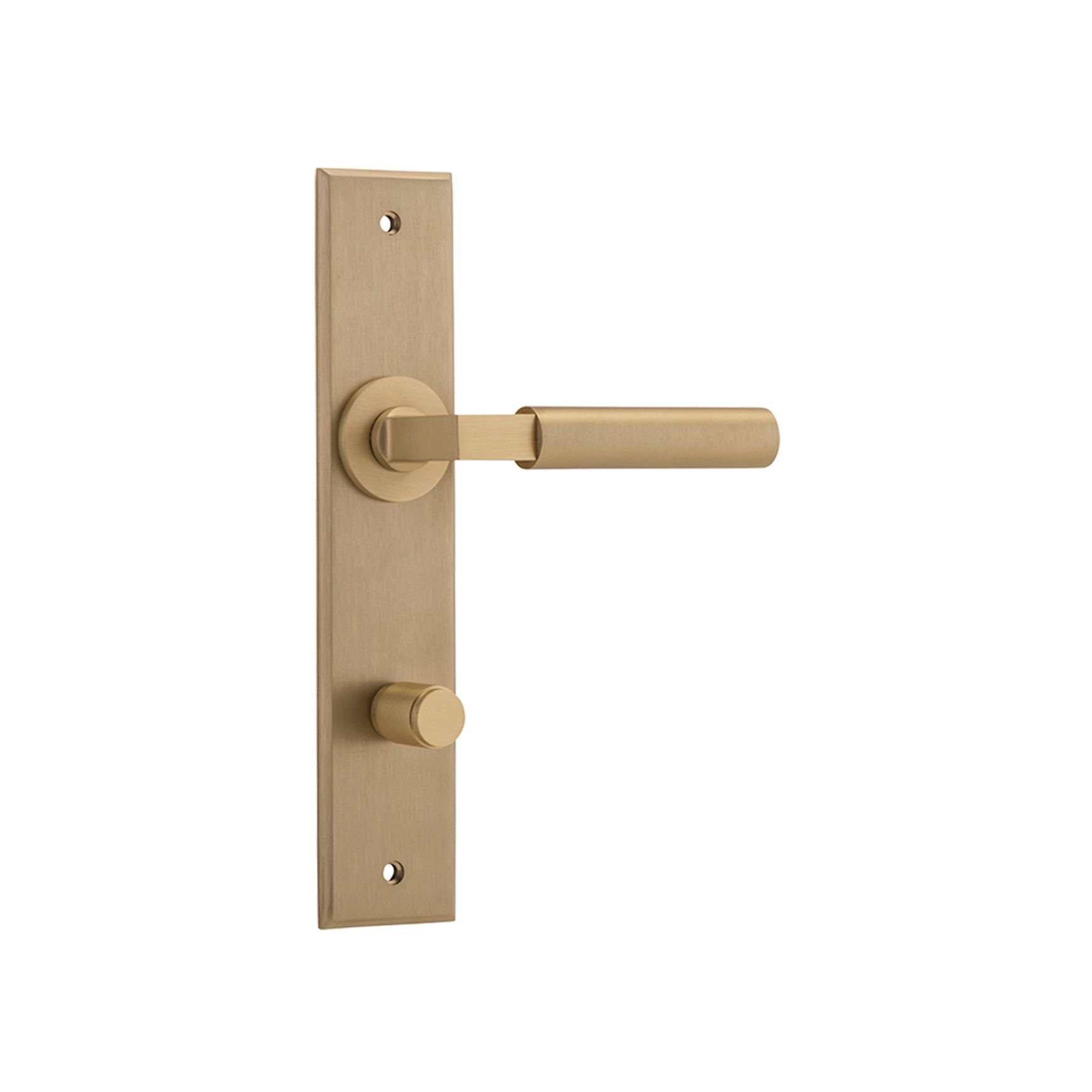 Iver Berlin Door Lever on Chamfered Backplate