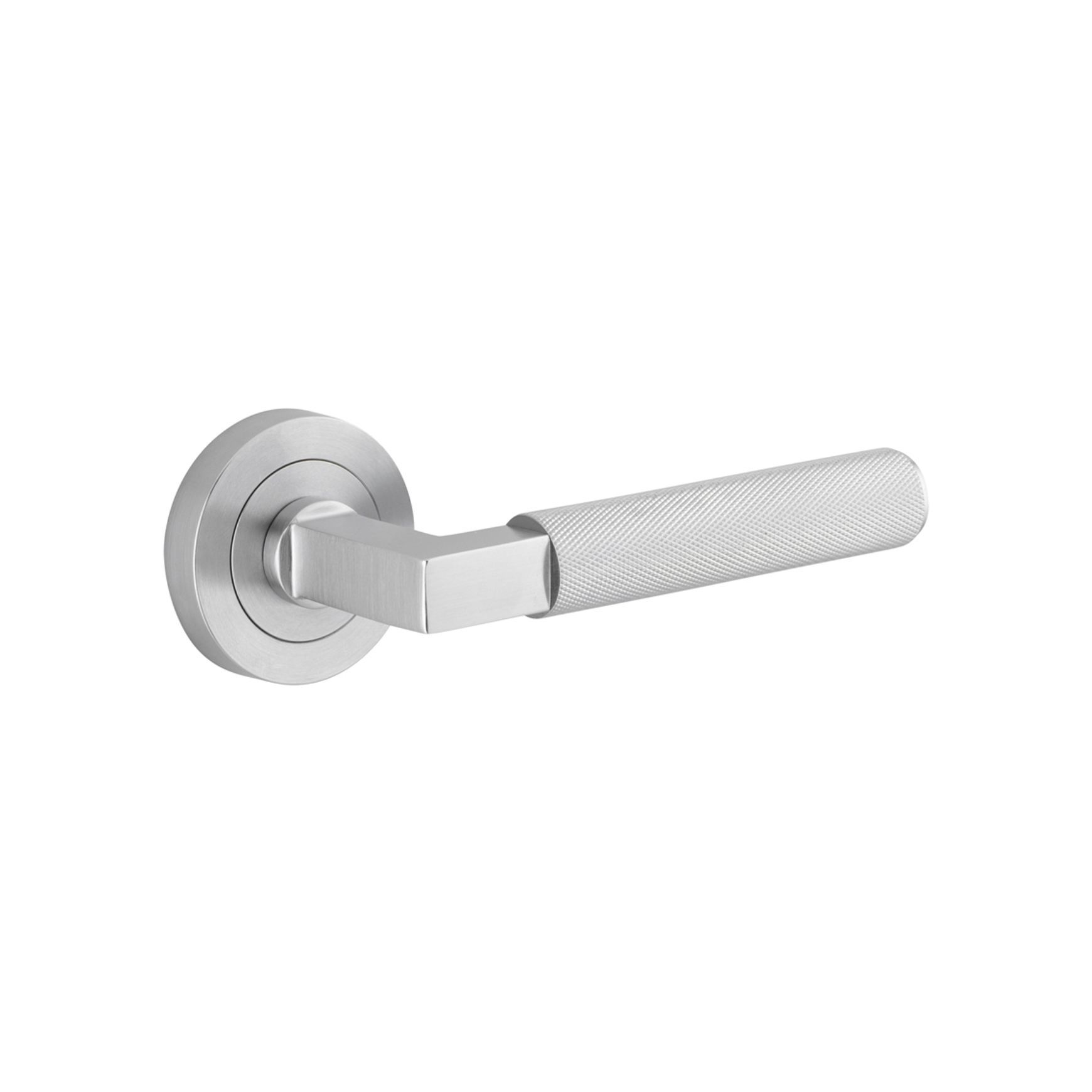 Iver Brunswick Door Lever Handle on Round Rose Passage