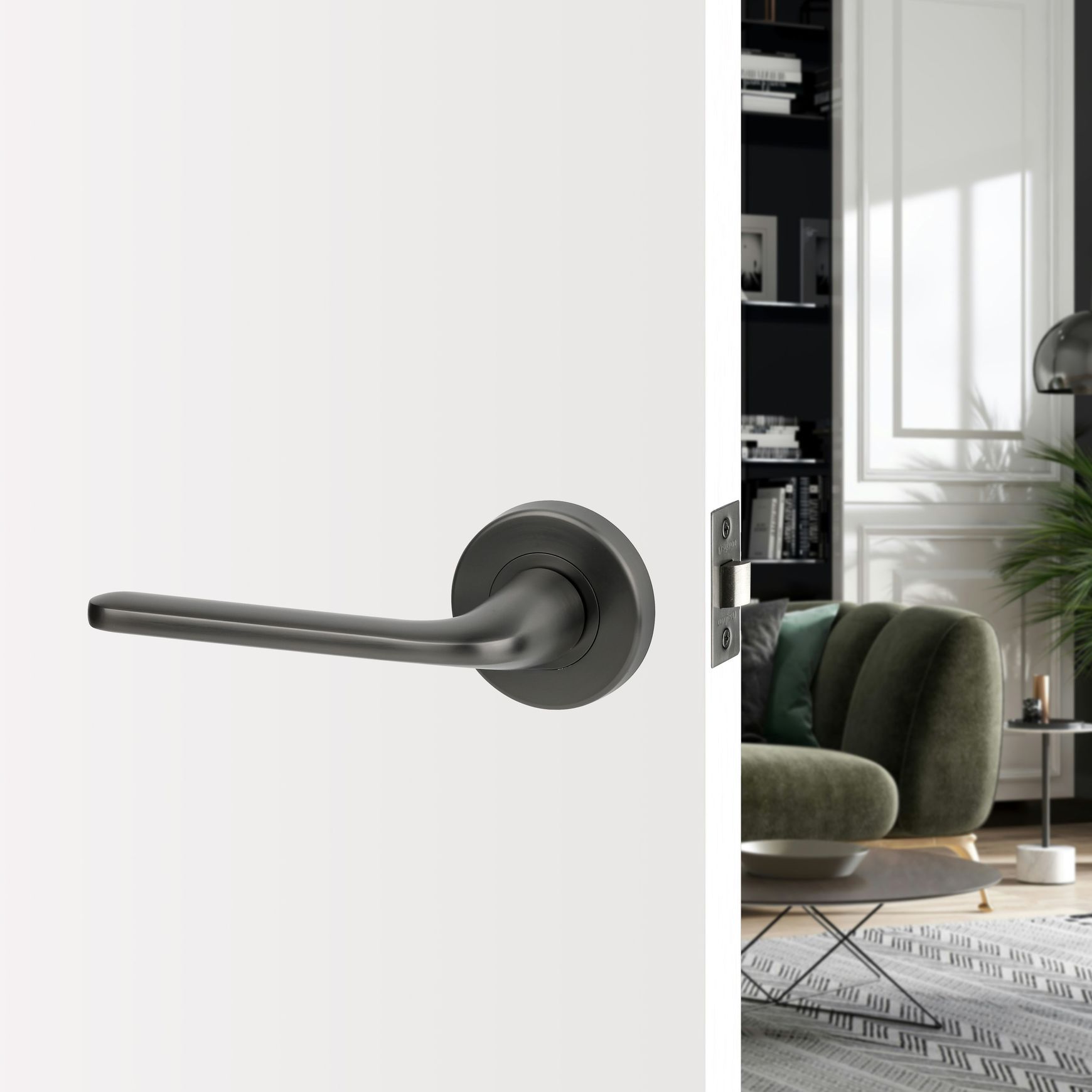 Venice Passage Lever Handle Graphite