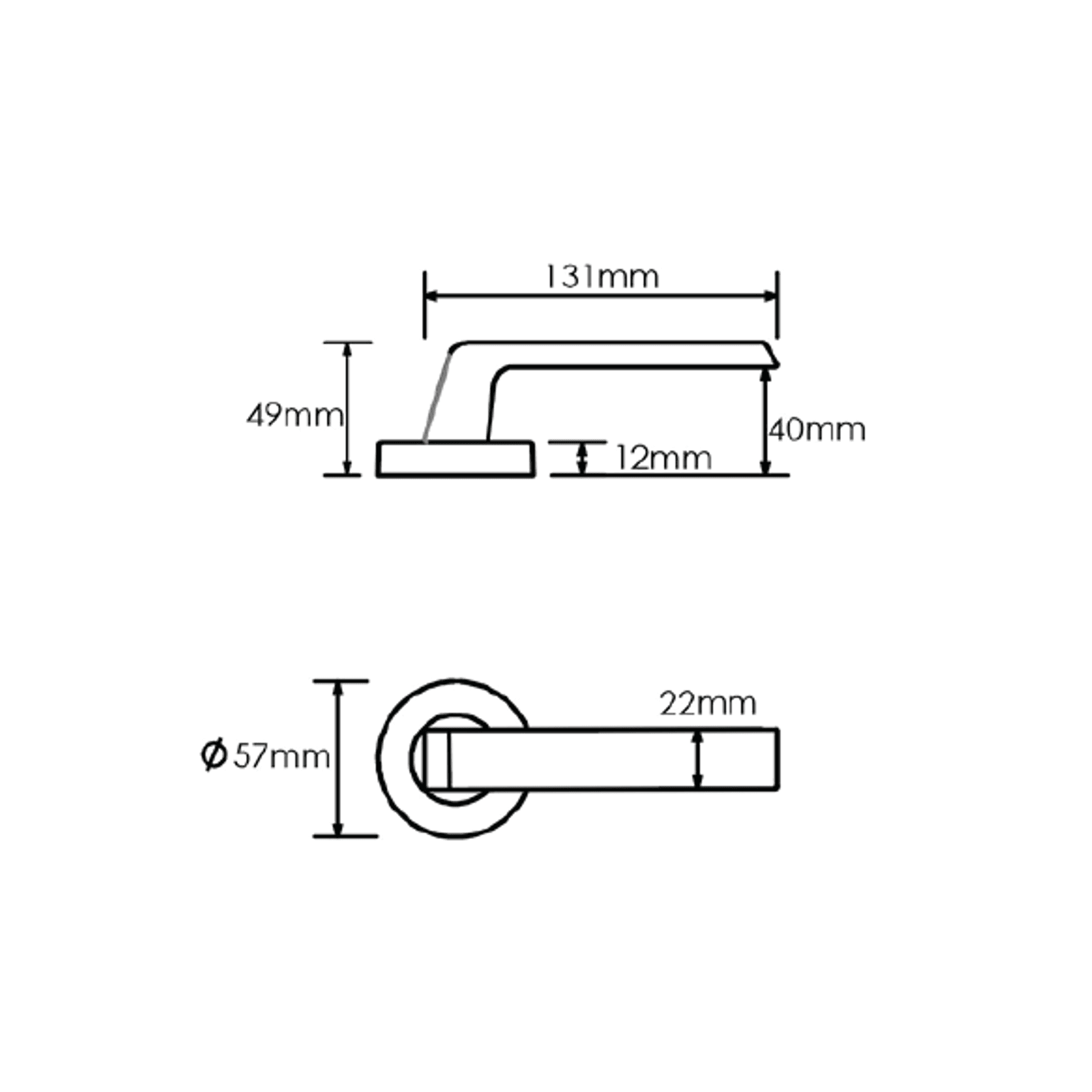 Schlage Form Series Kanso Door Lever