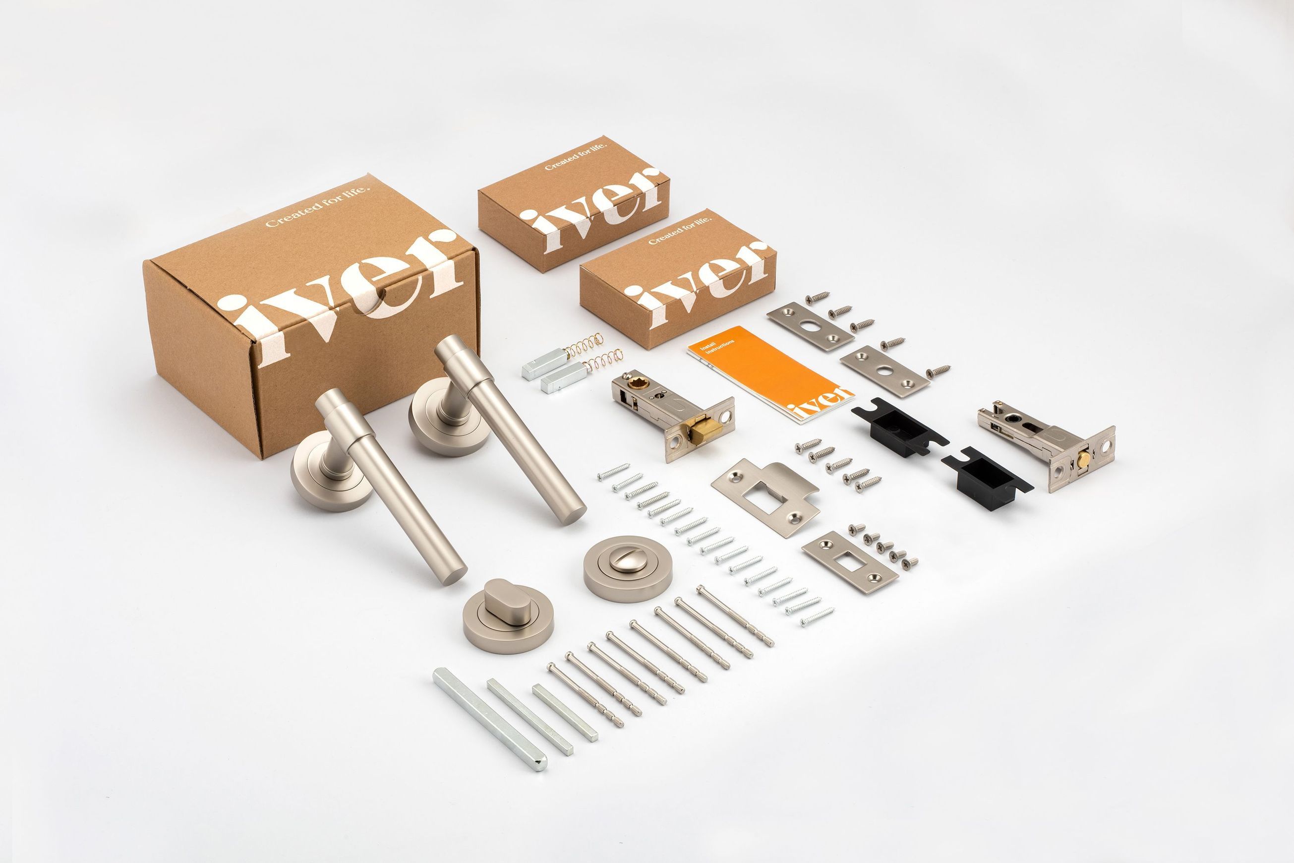 Lever on Rose with Separate Privacy Turn Kit