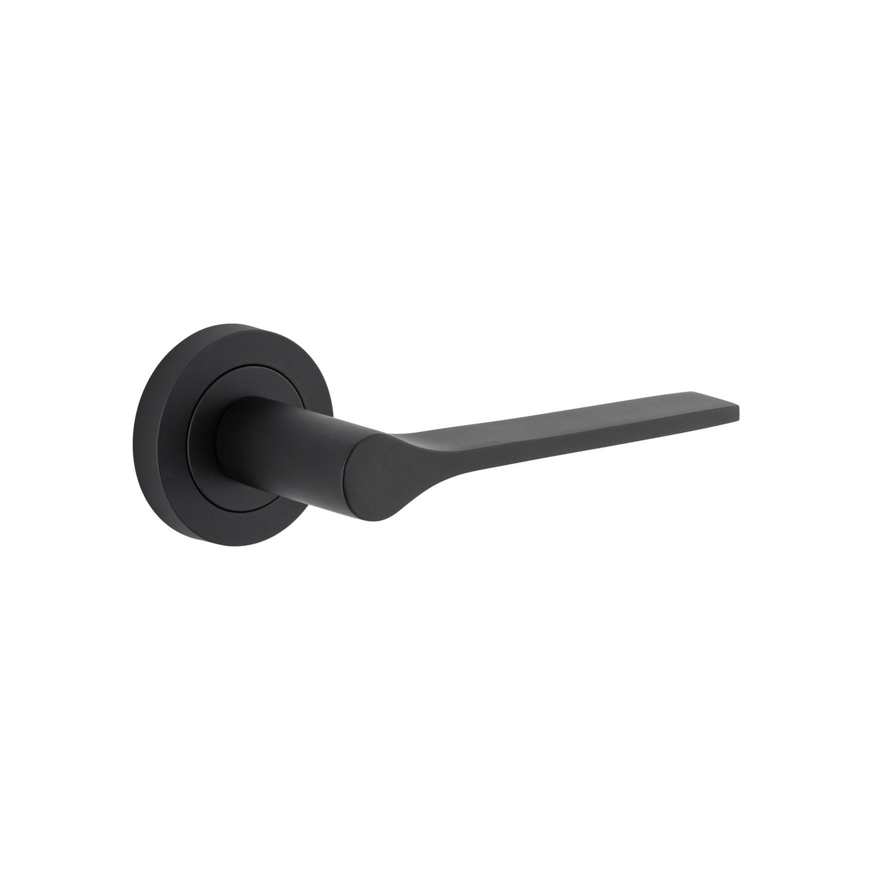 Iver Como Door Lever Handle on Round Rose Passage