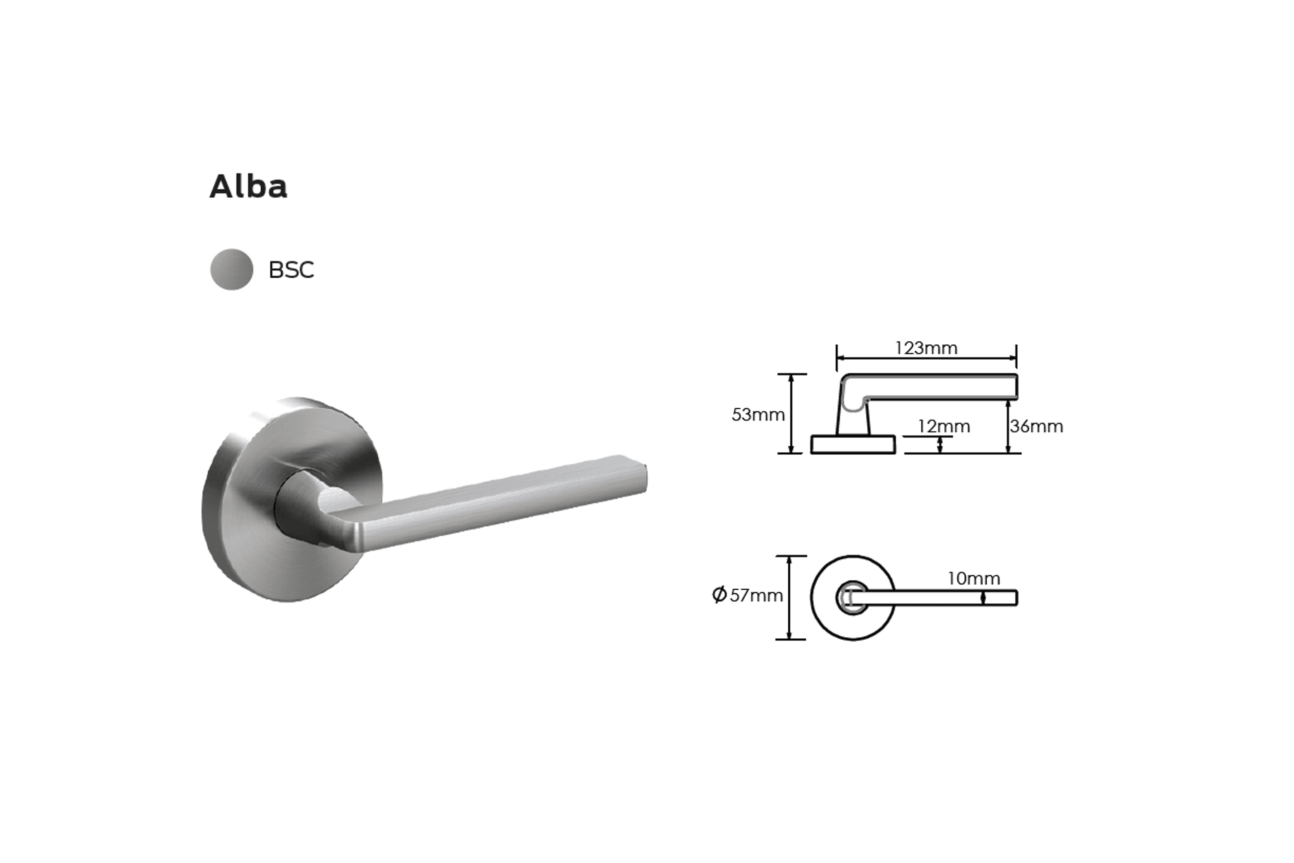 Schlage Medio Series Alba Door Lever
