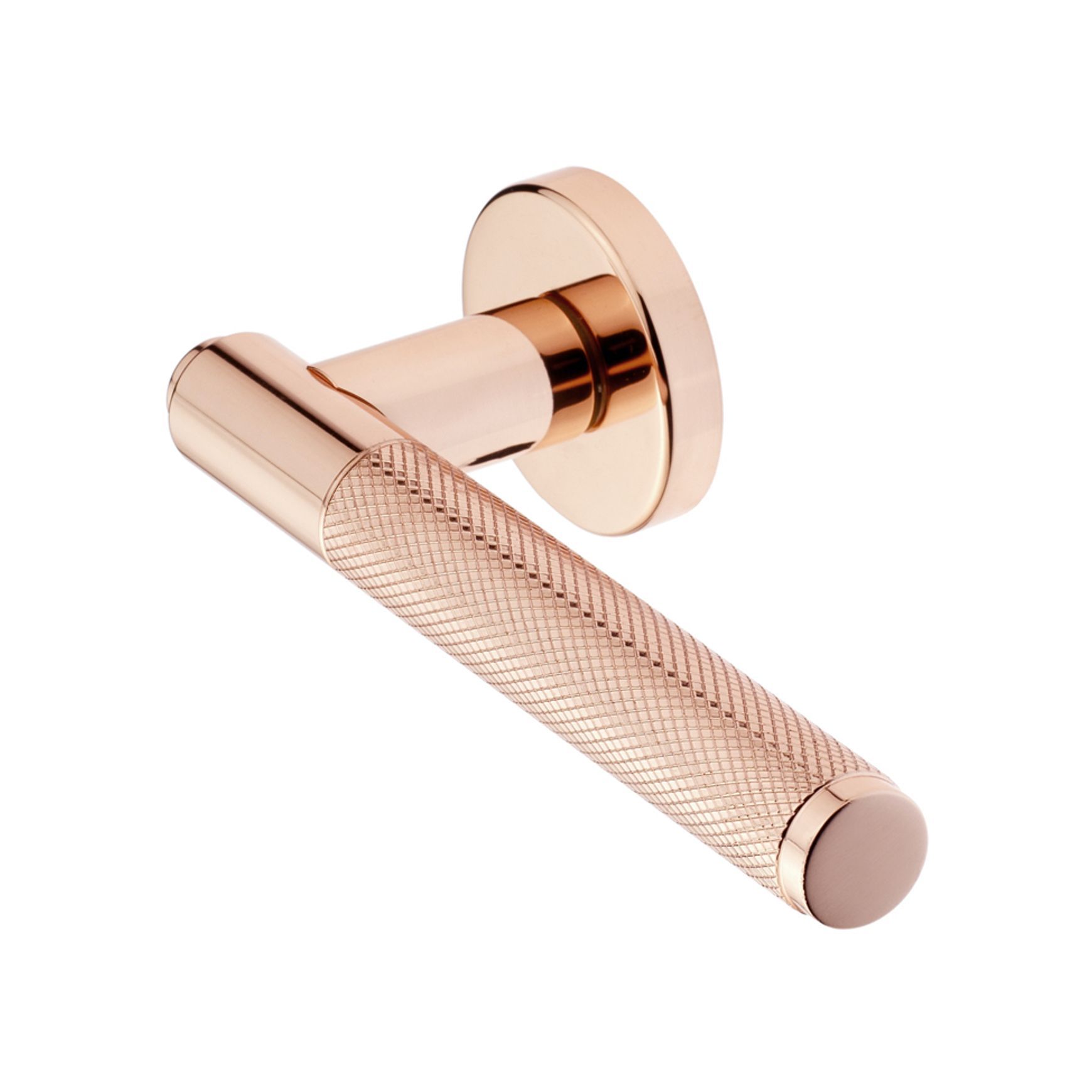 Manital Syntax Knurled Door Lever Passage Set
