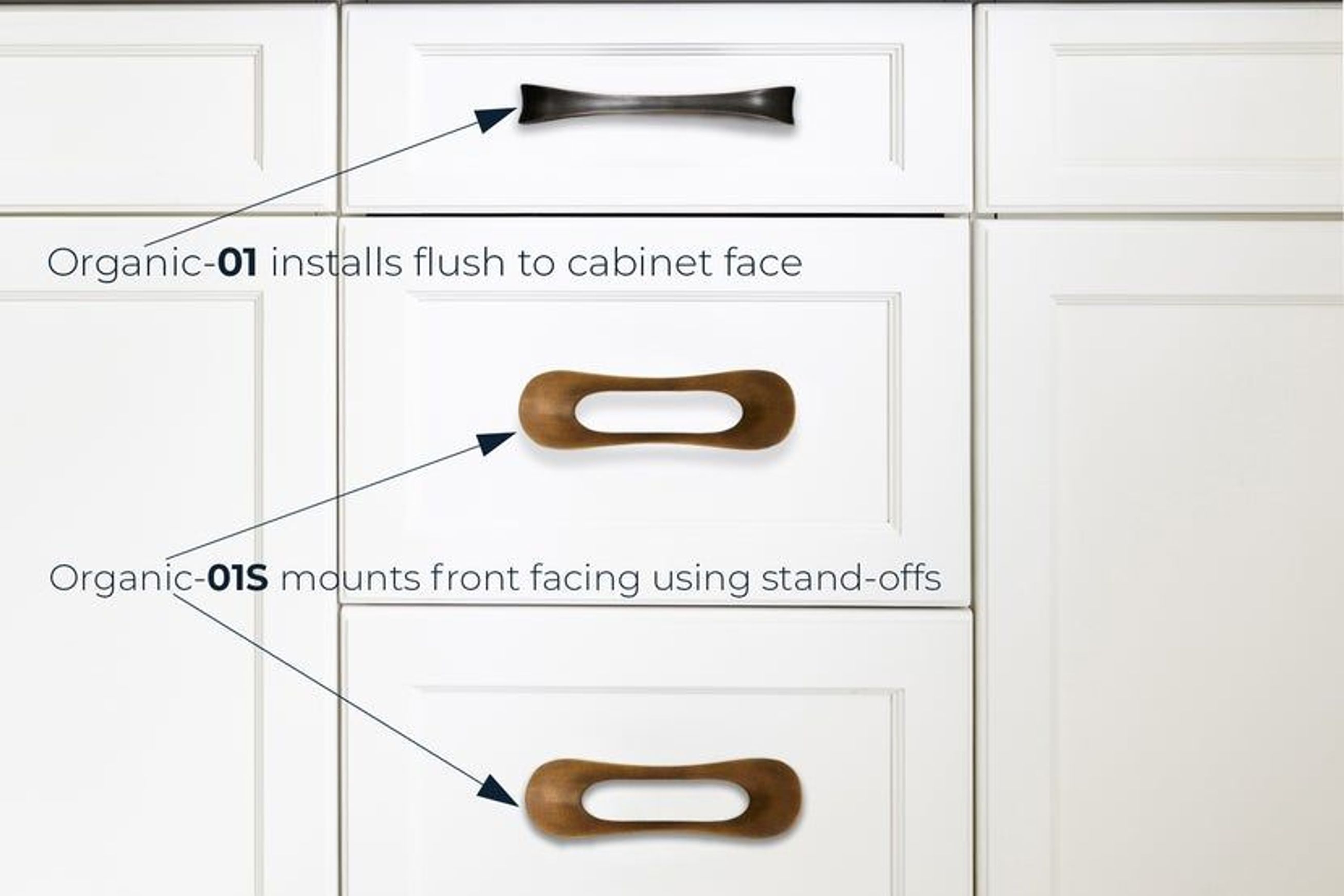Organic 01S Cabinet Handle / Drawer Pull